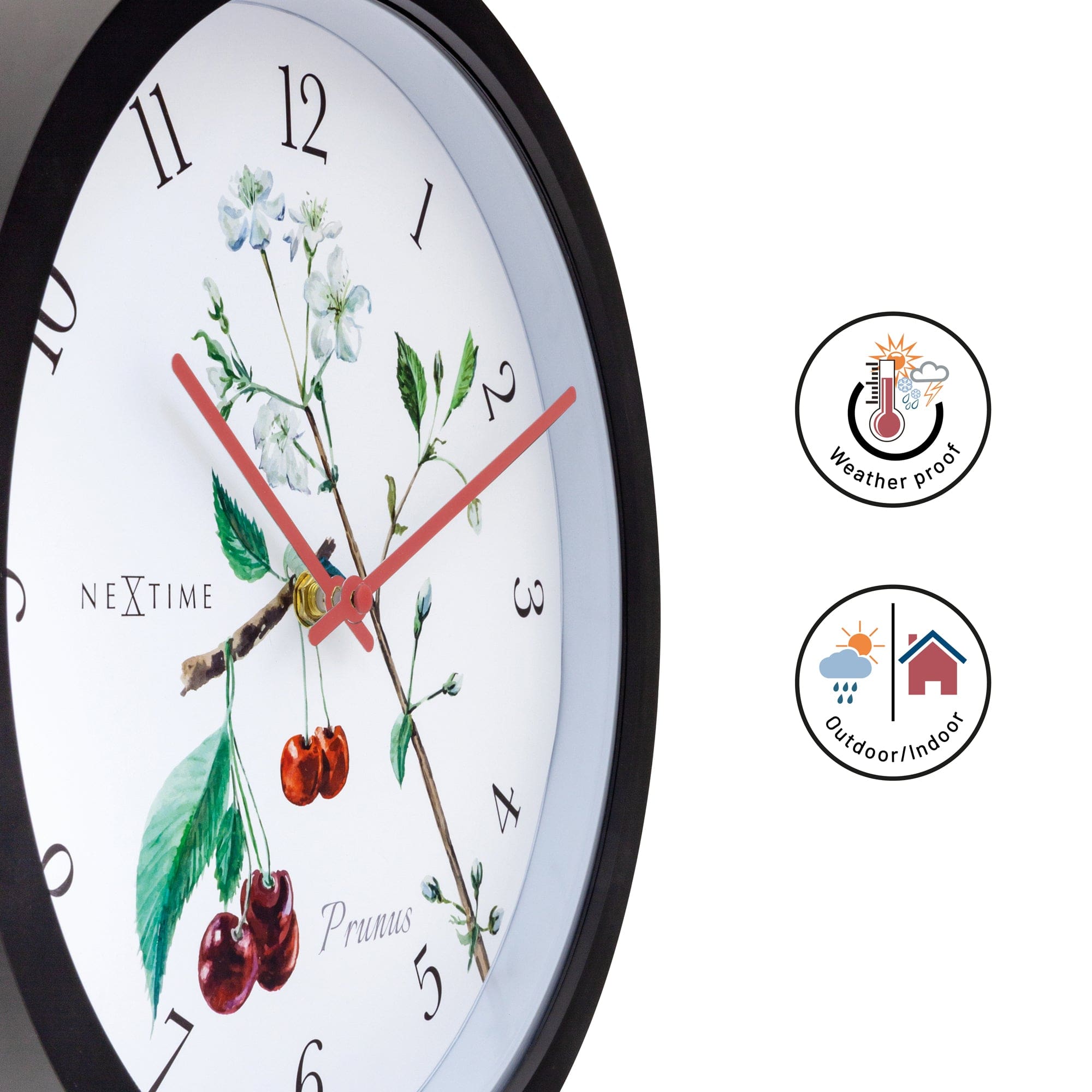 Weatherproof Outdoor clock - 30.5 cm - Prunus - Goat Corp