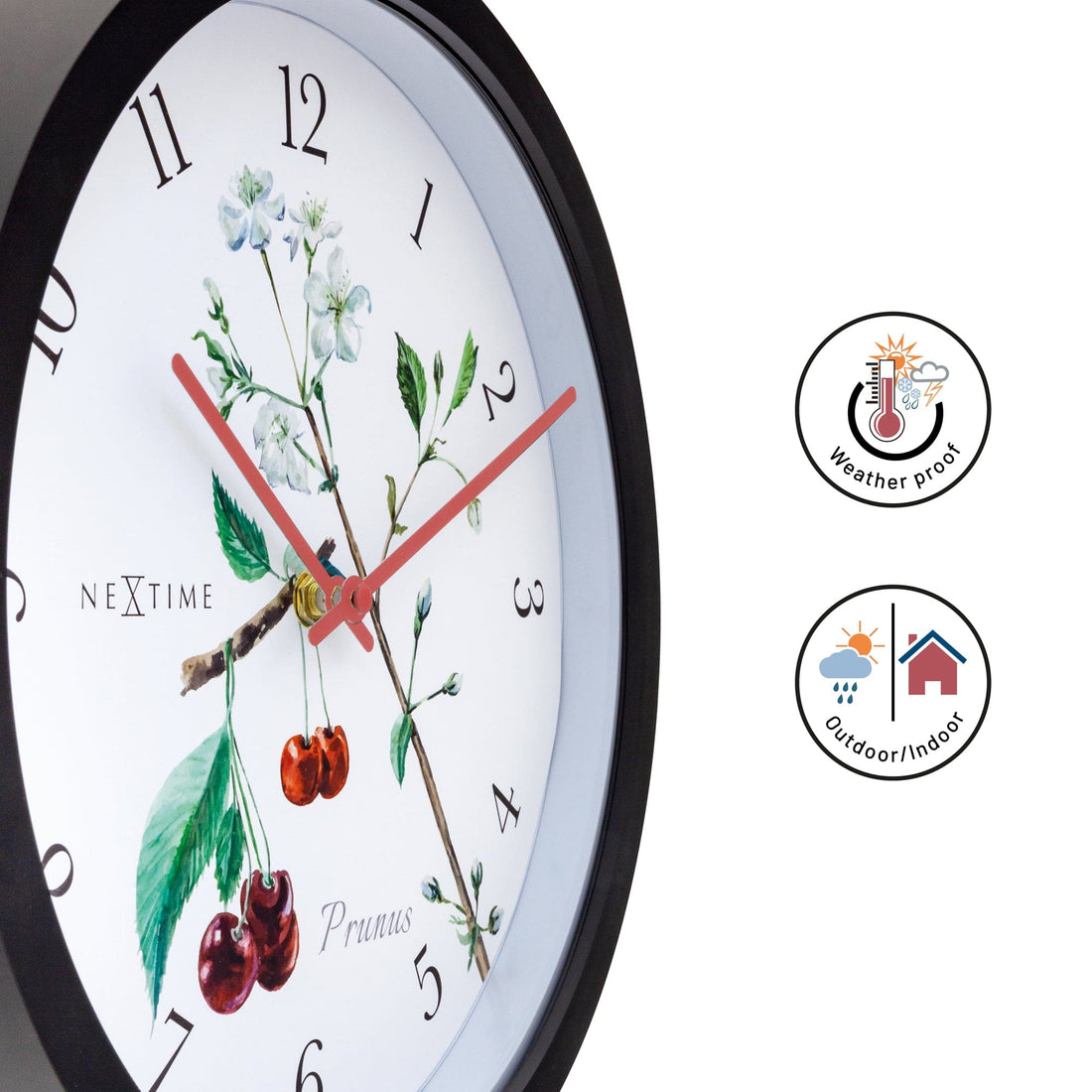 Weatherproof Outdoor clock - 30.5 cm - Prunus - Goat Corp