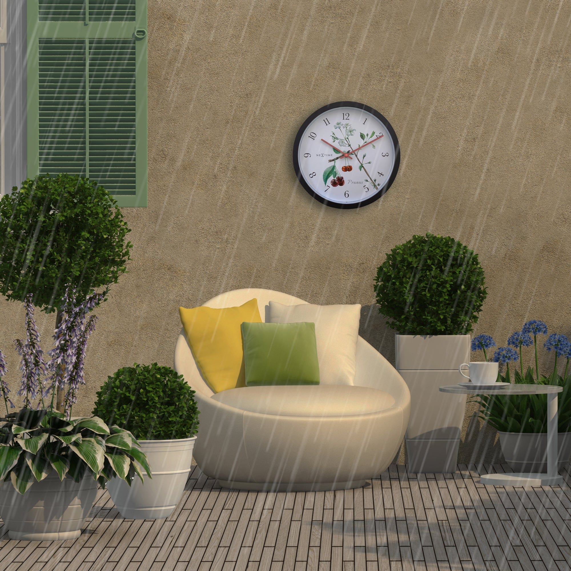 Weatherproof Outdoor clock - 30.5 cm - Prunus - Goat Corp