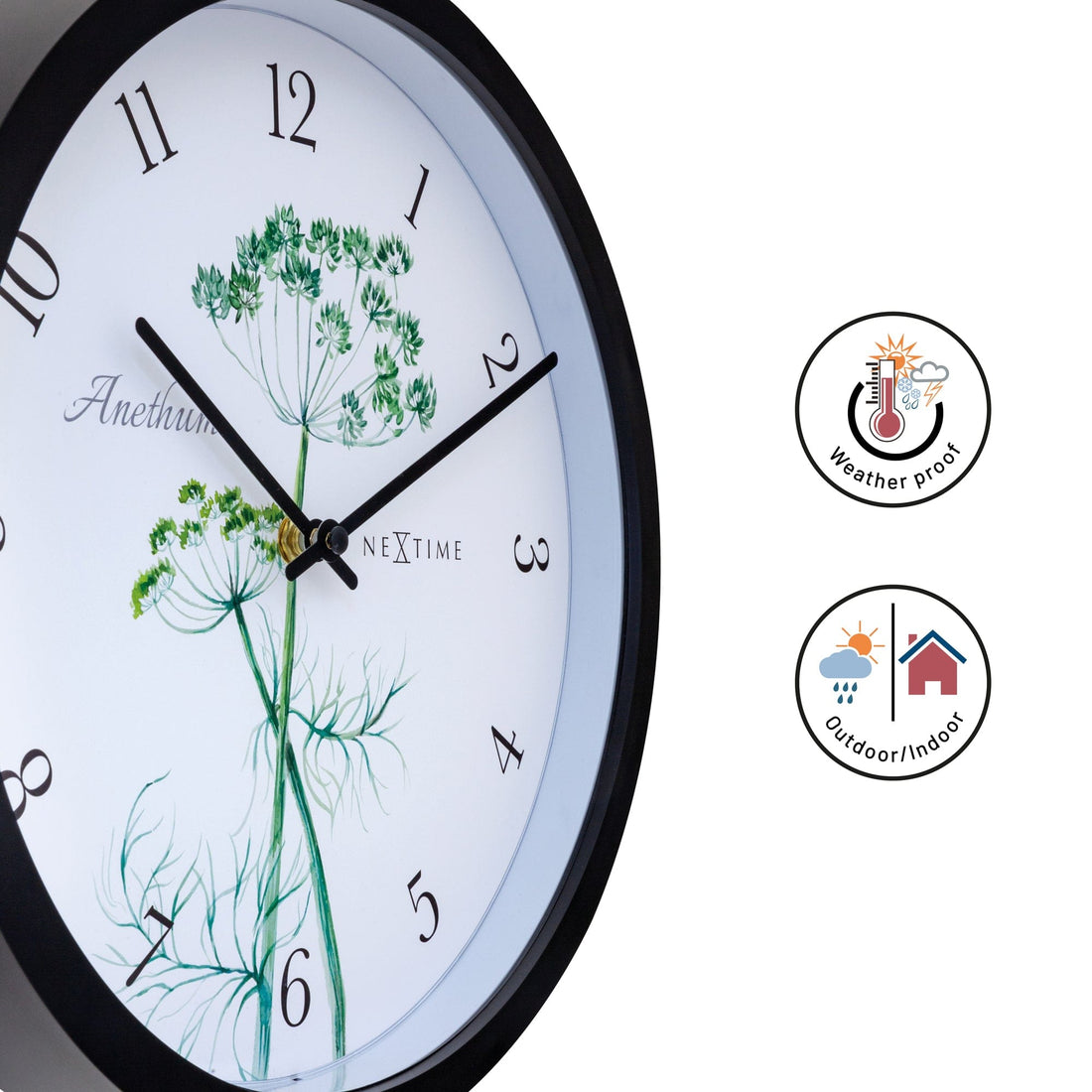 Weatherproof Outdoor clock - 30.5 cm - Anethium - Goat Corp