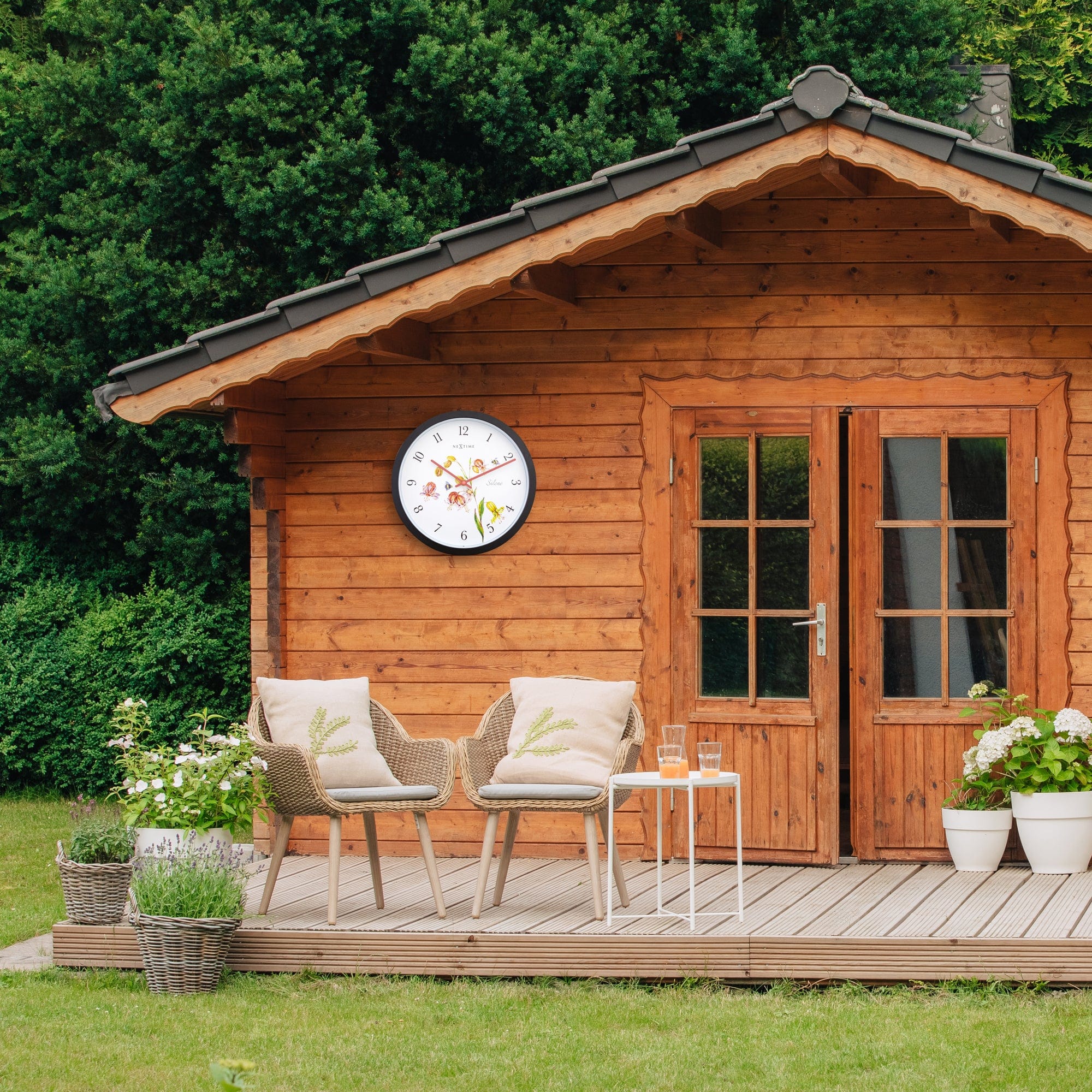 Weatherproof Outdoor clock - 30.5 cm - Silene - Goat Corp