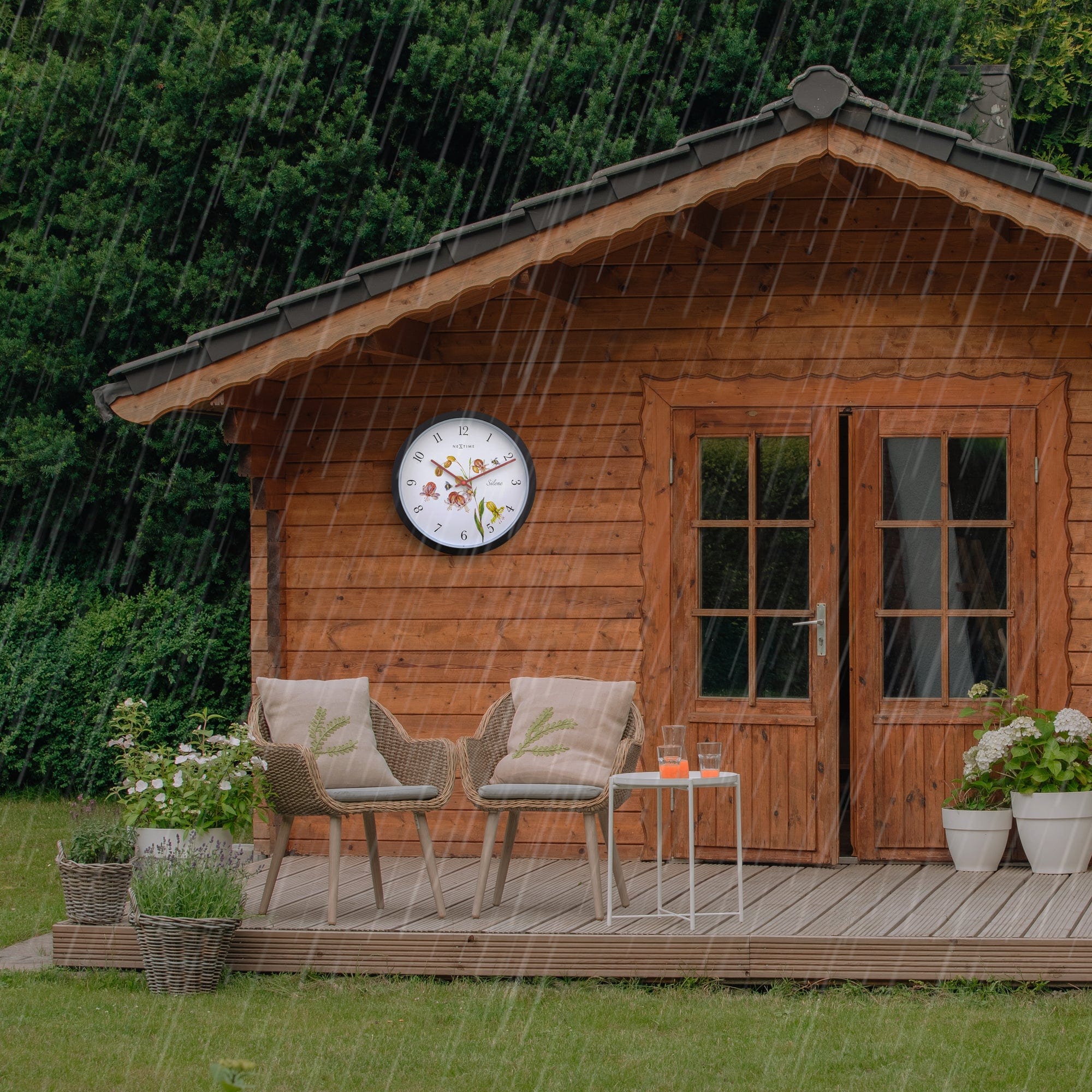 Weatherproof Outdoor clock - 30.5 cm - Silene - Goat Corp