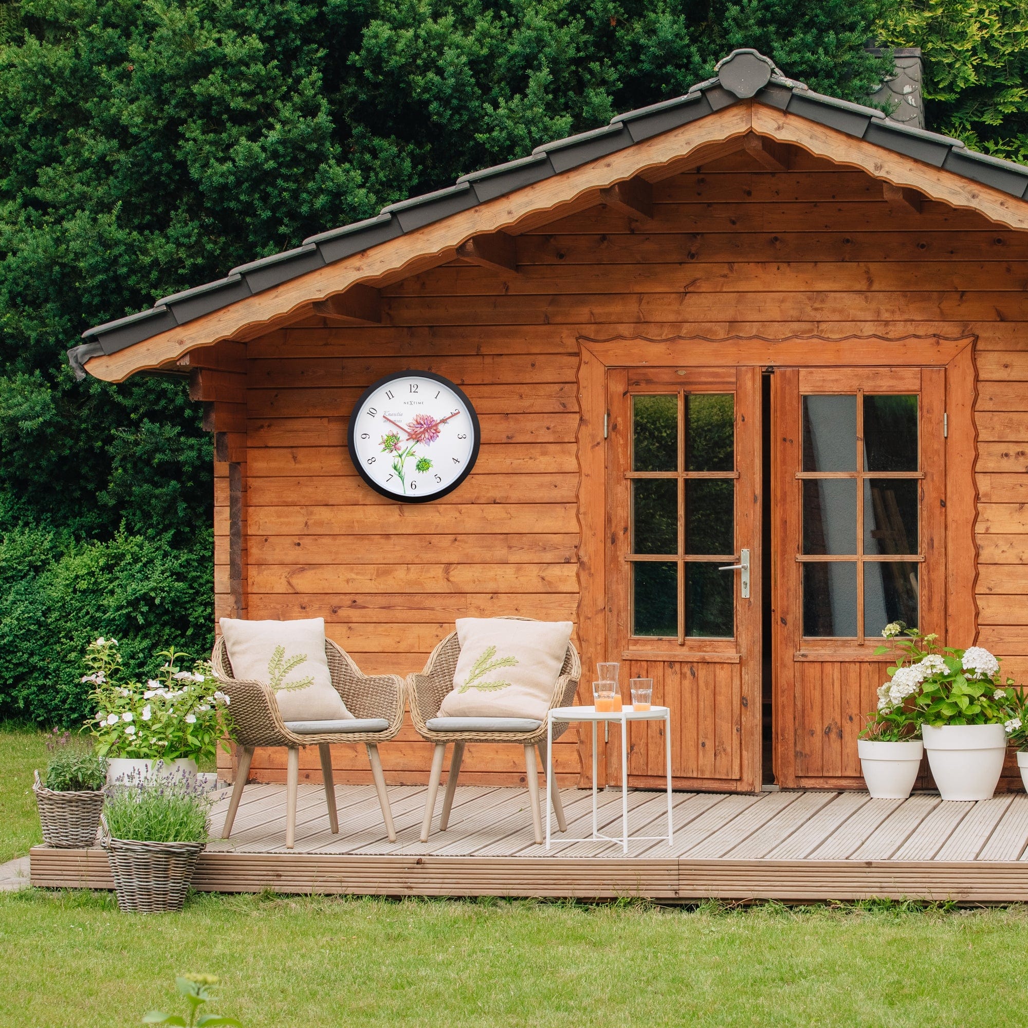 Weatherproof Outdoor clock - 30.5 cm - Knautia - Goat Corp