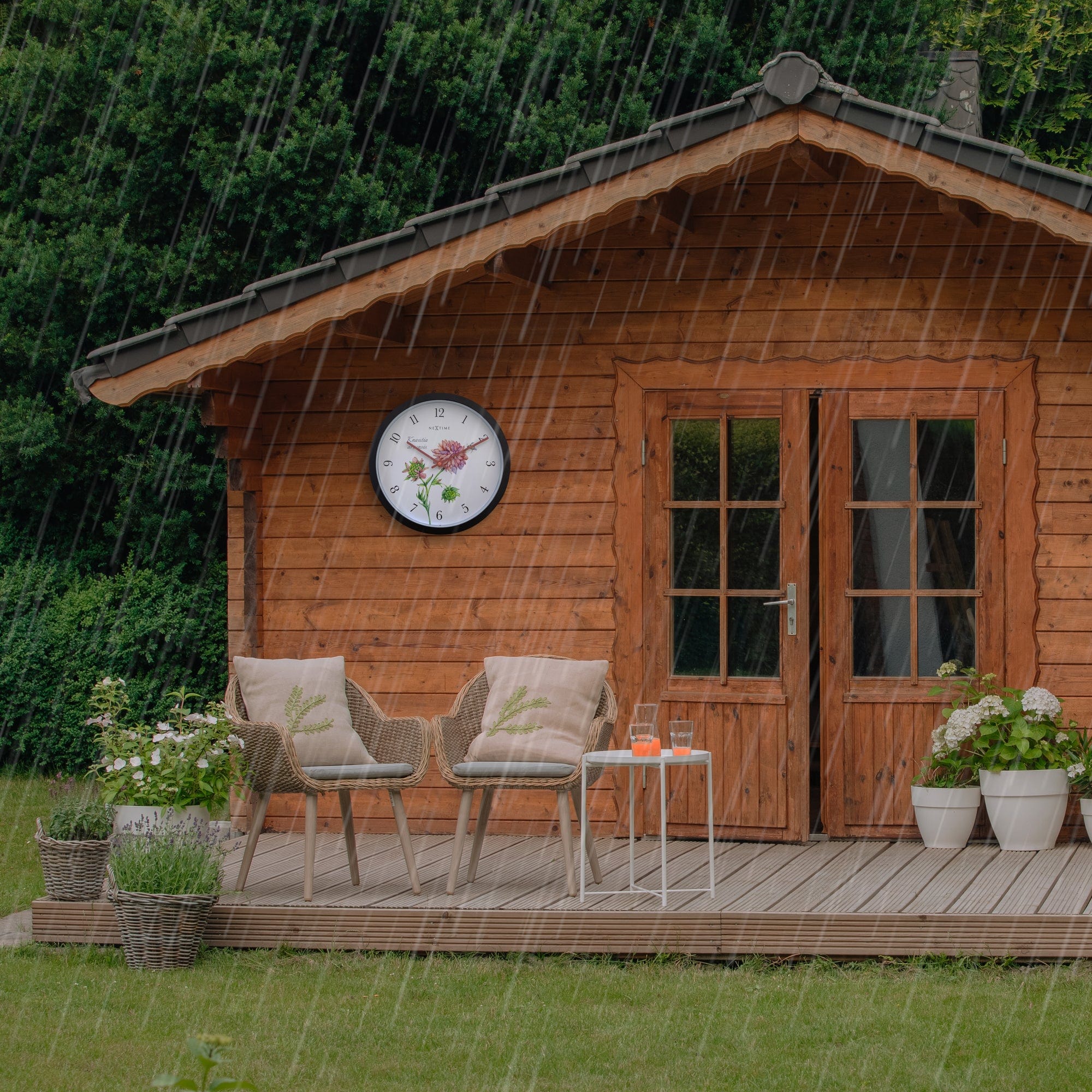 Weatherproof Outdoor clock - 30.5 cm - Knautia - Goat Corp