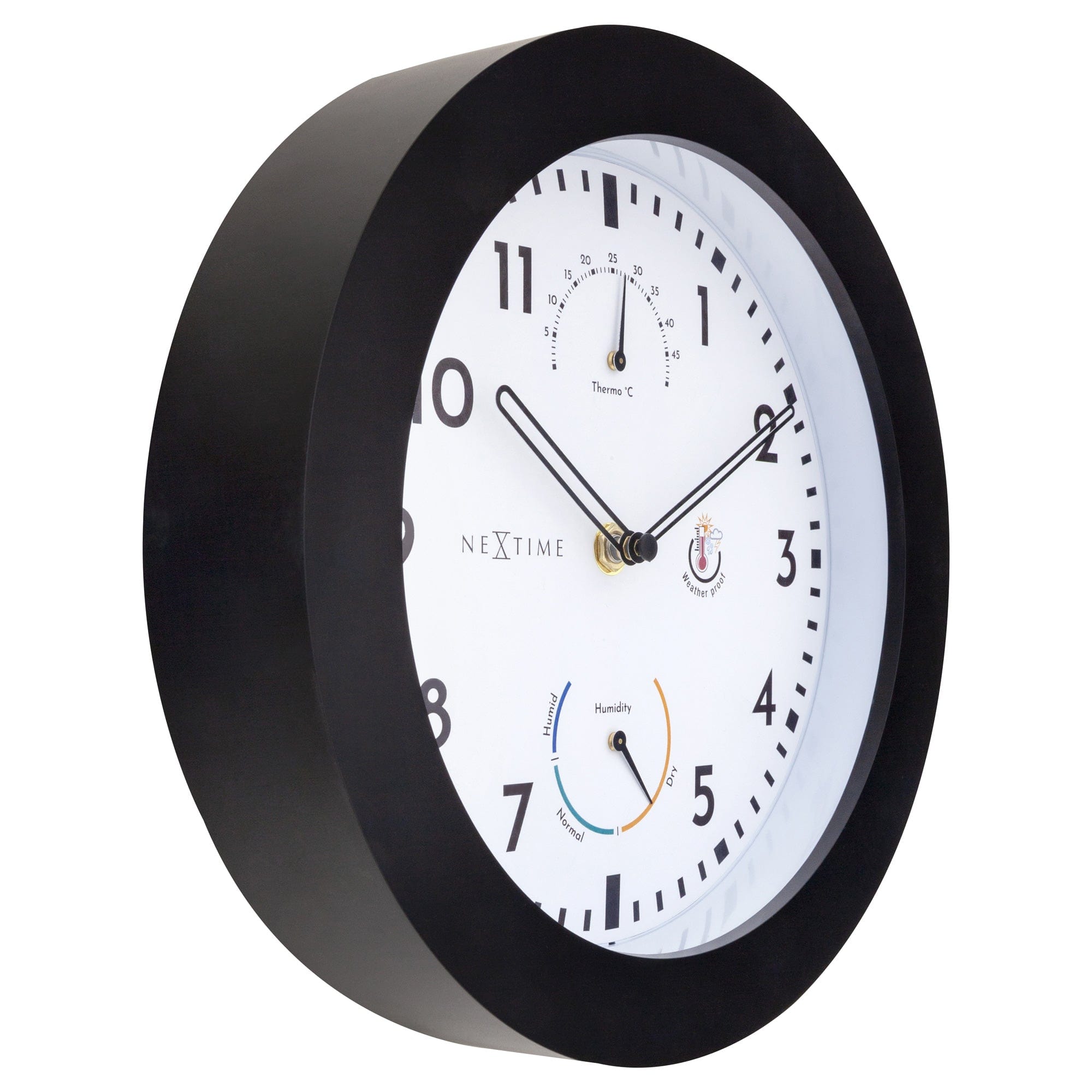 Weatherstation - Wall clock - 25.5 cm -weatherproof - Daisy - Goat Corp