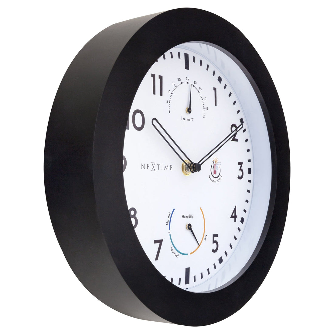 Weatherstation - Wall clock - 25.5 cm -weatherproof - Daisy - Goat Corp