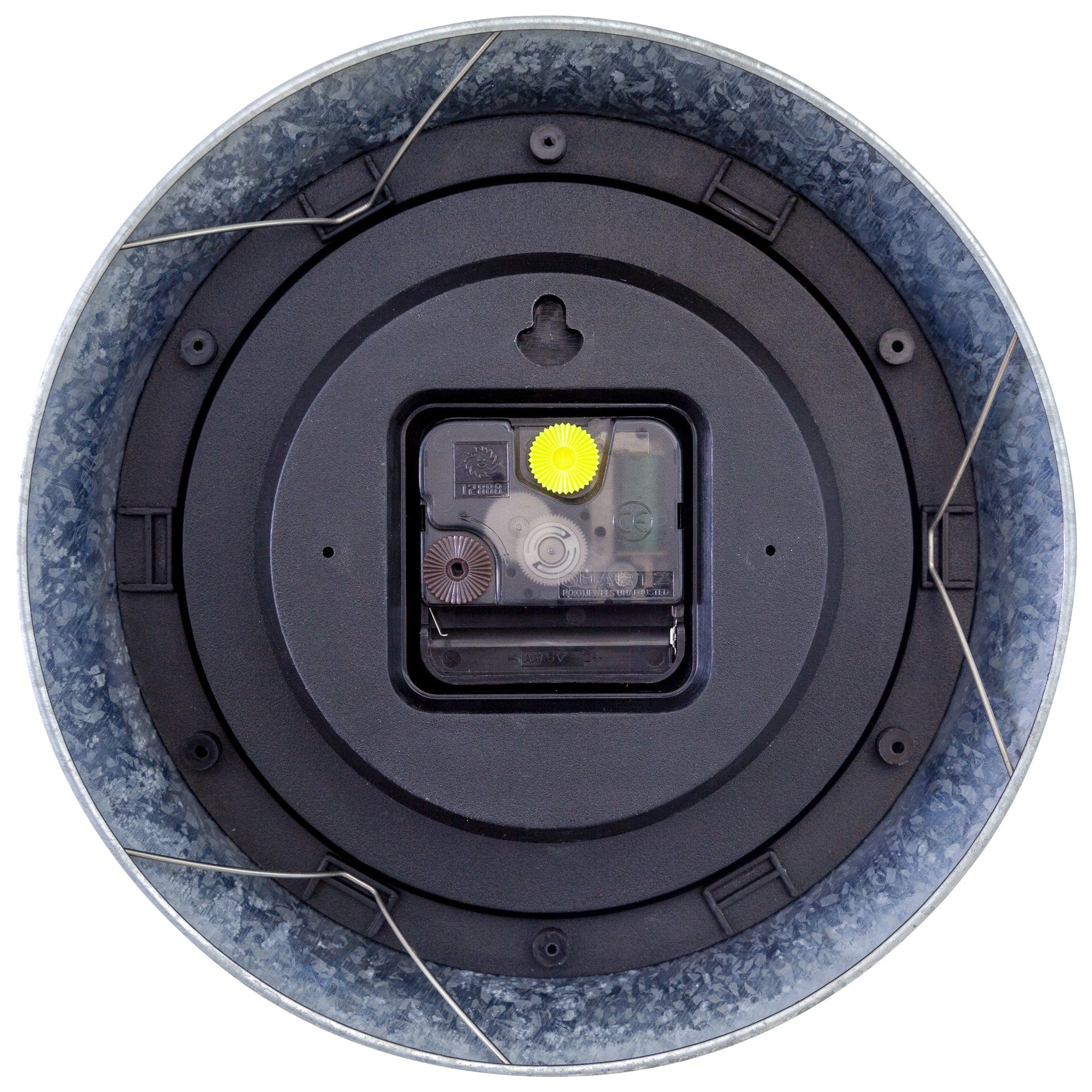 Wall Clock - with Tide Status - 22cm - Galvanized silver/ Tide - Goat Corp