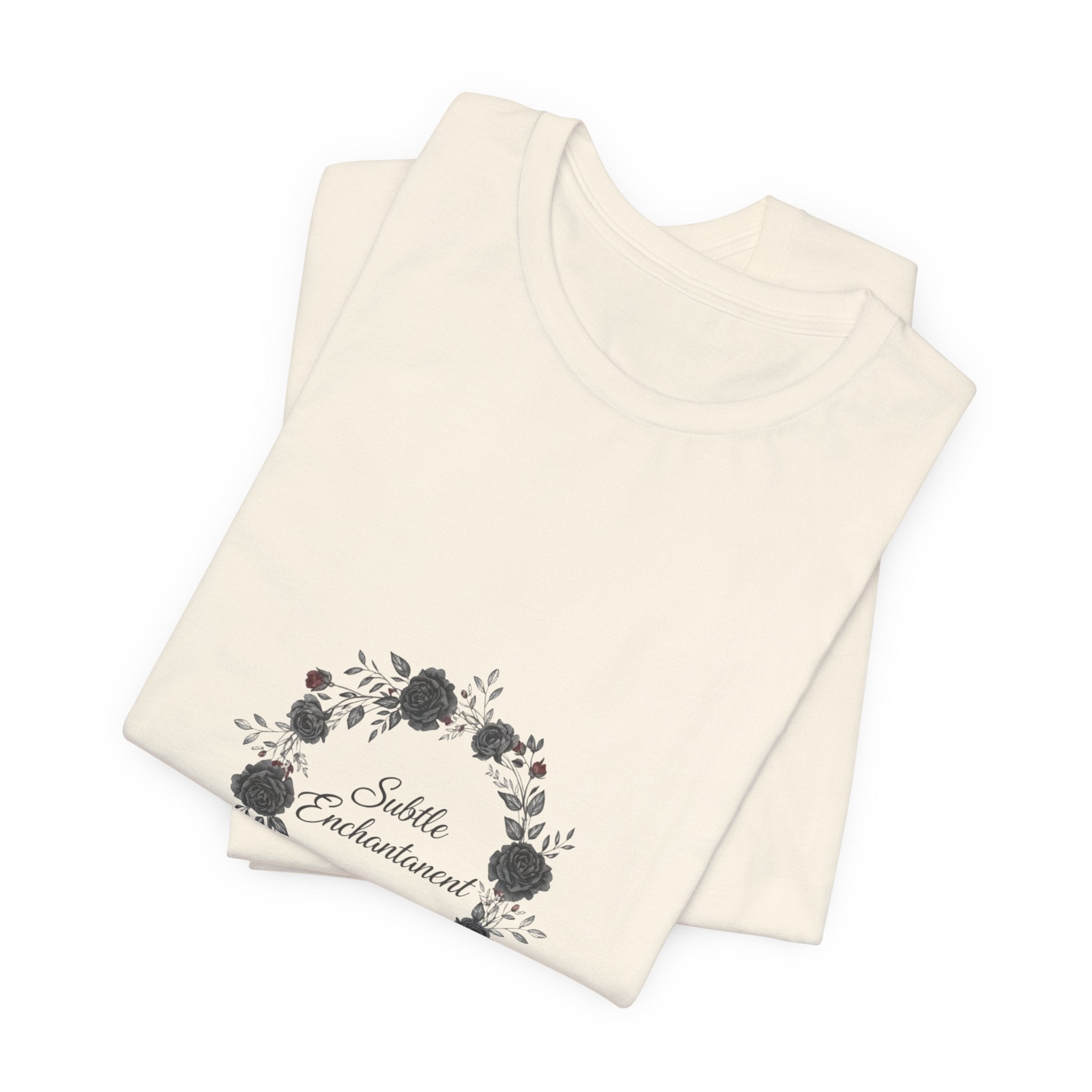 Moon Rose Wreath Tee | gothic floral tee, dark romance shirt