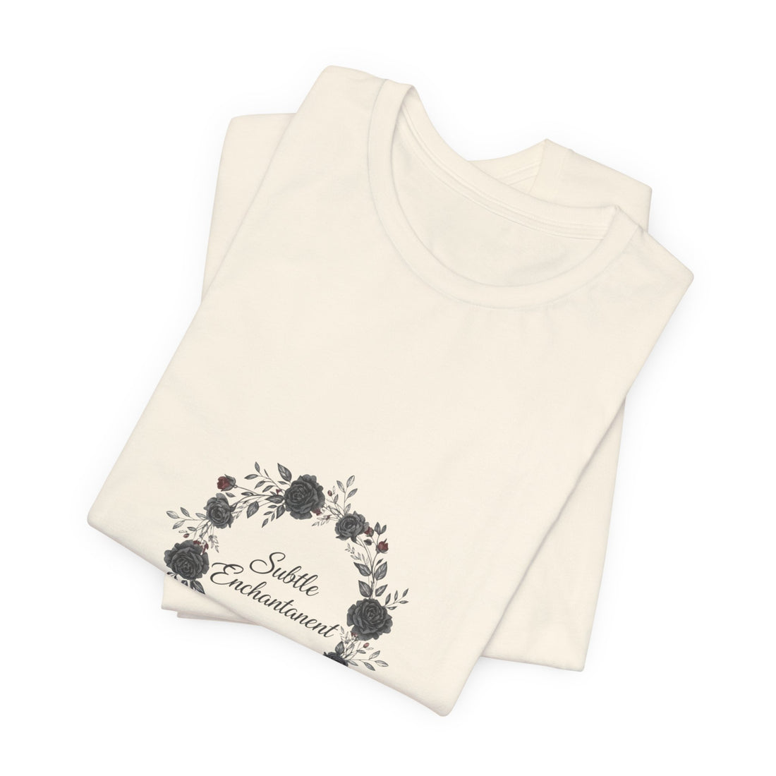 Moon Rose Wreath Tee | gothic floral tee, dark romance shirt