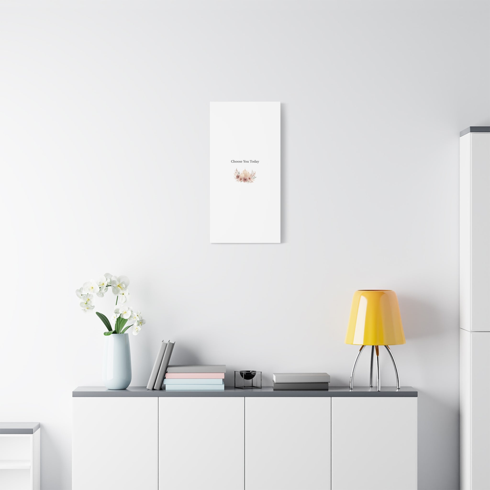 Choose You Today Canvas | Self-Love Valentine, Self Care Wall Art
