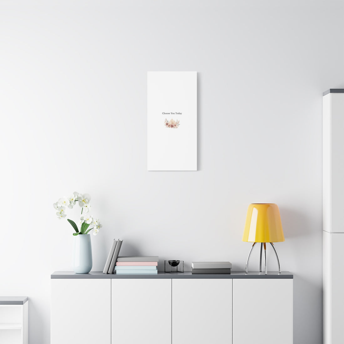 Choose You Today Canvas | Self-Love Valentine, Self Care Wall Art