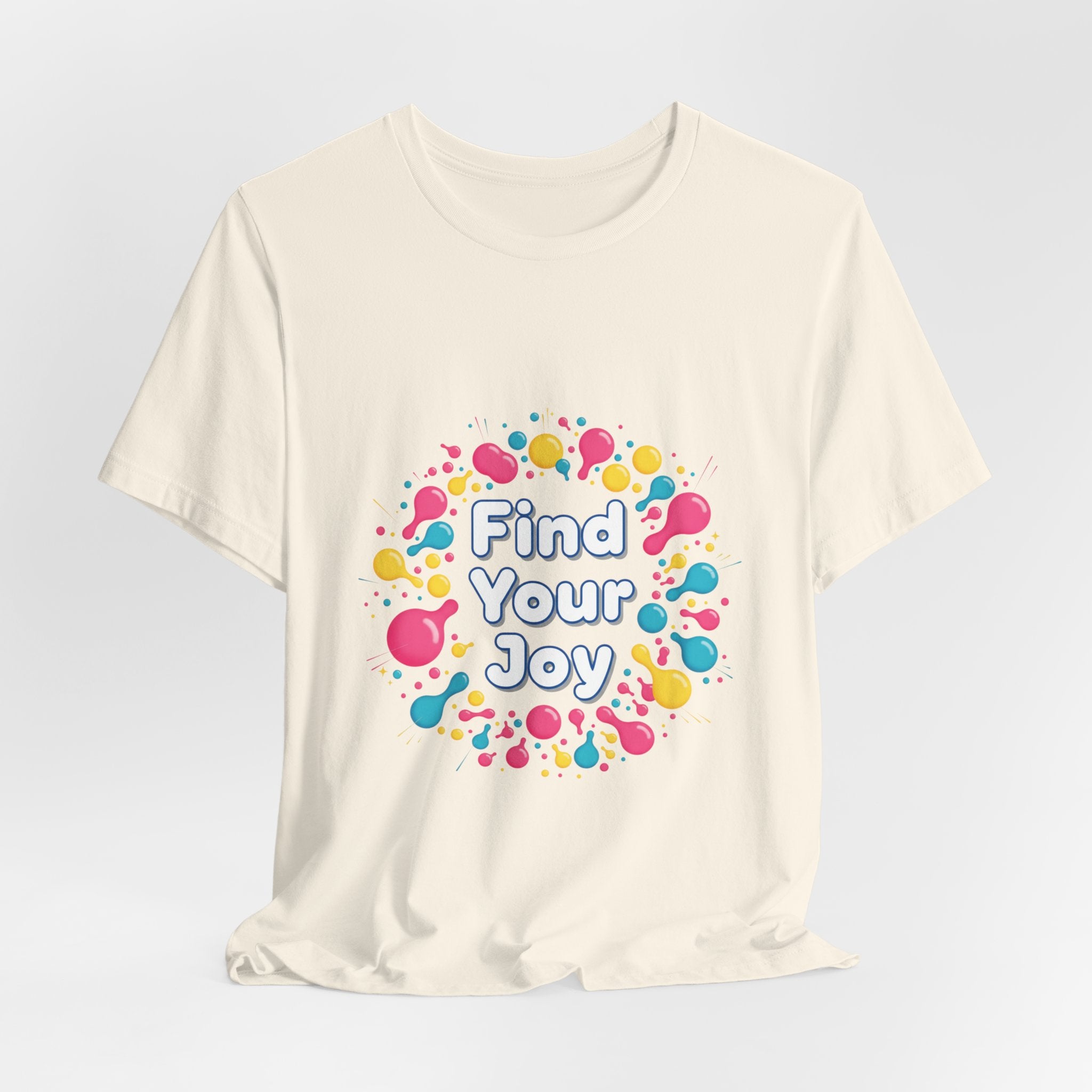 Find Your Joy T-Shirt | Dopamine Decor, Neon Gradient Squiggle Art