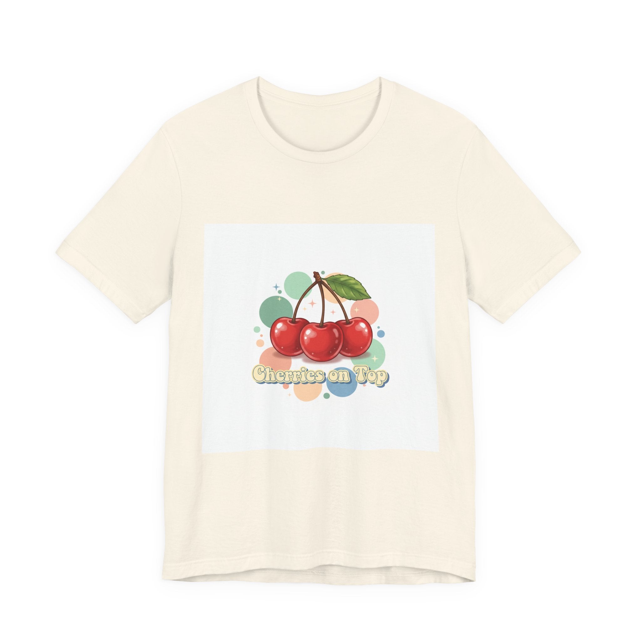 Cherry Cluster Tee | vintage cherry design, kawaii fruit graphic
