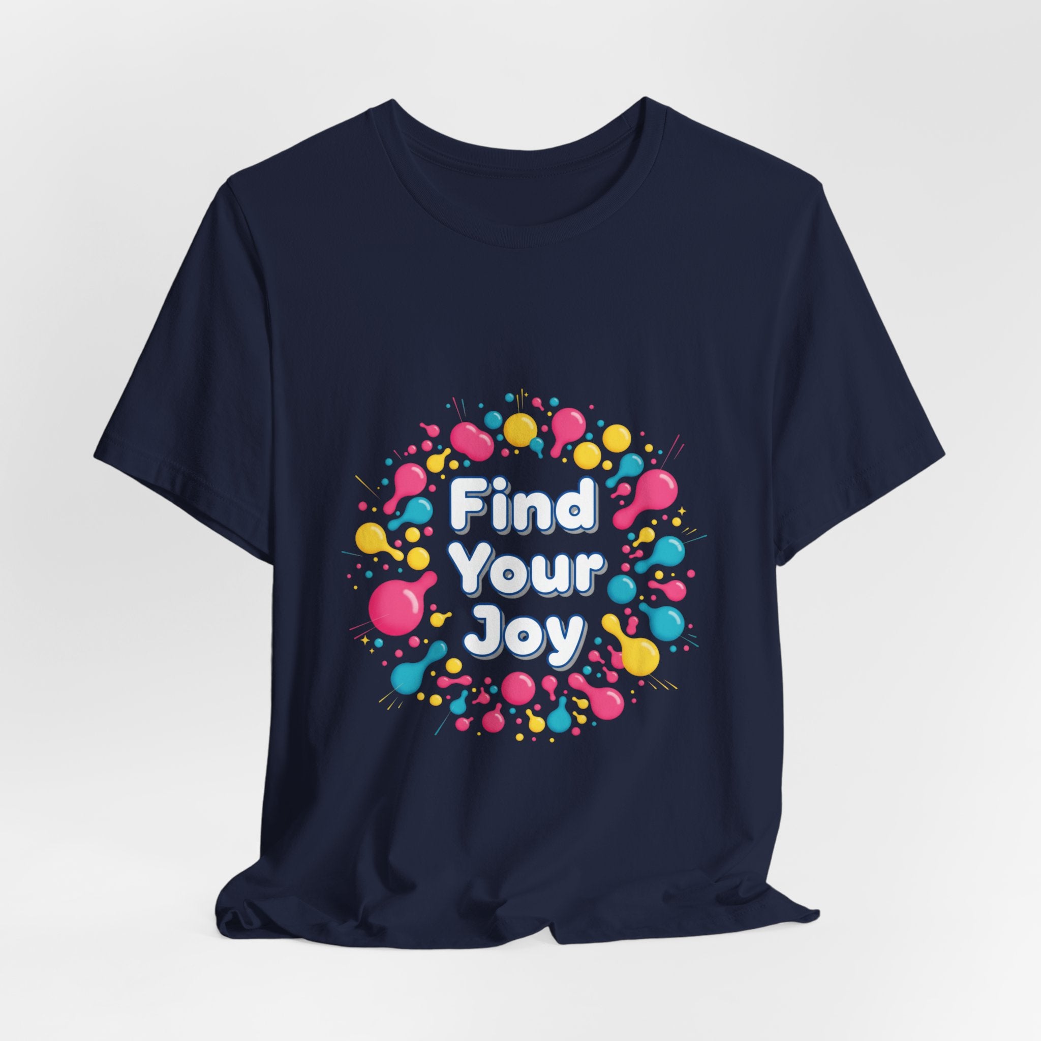 Find Your Joy T-Shirt | Dopamine Decor, Neon Gradient Squiggle Art