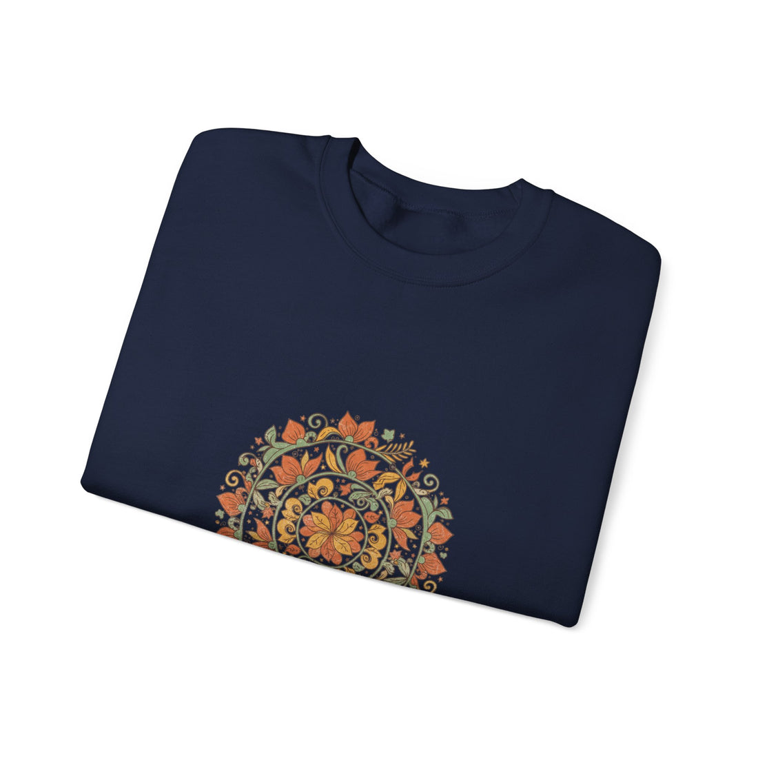 Boho Mandala Sweatshirt, mandala pattern print, vintage paisley design