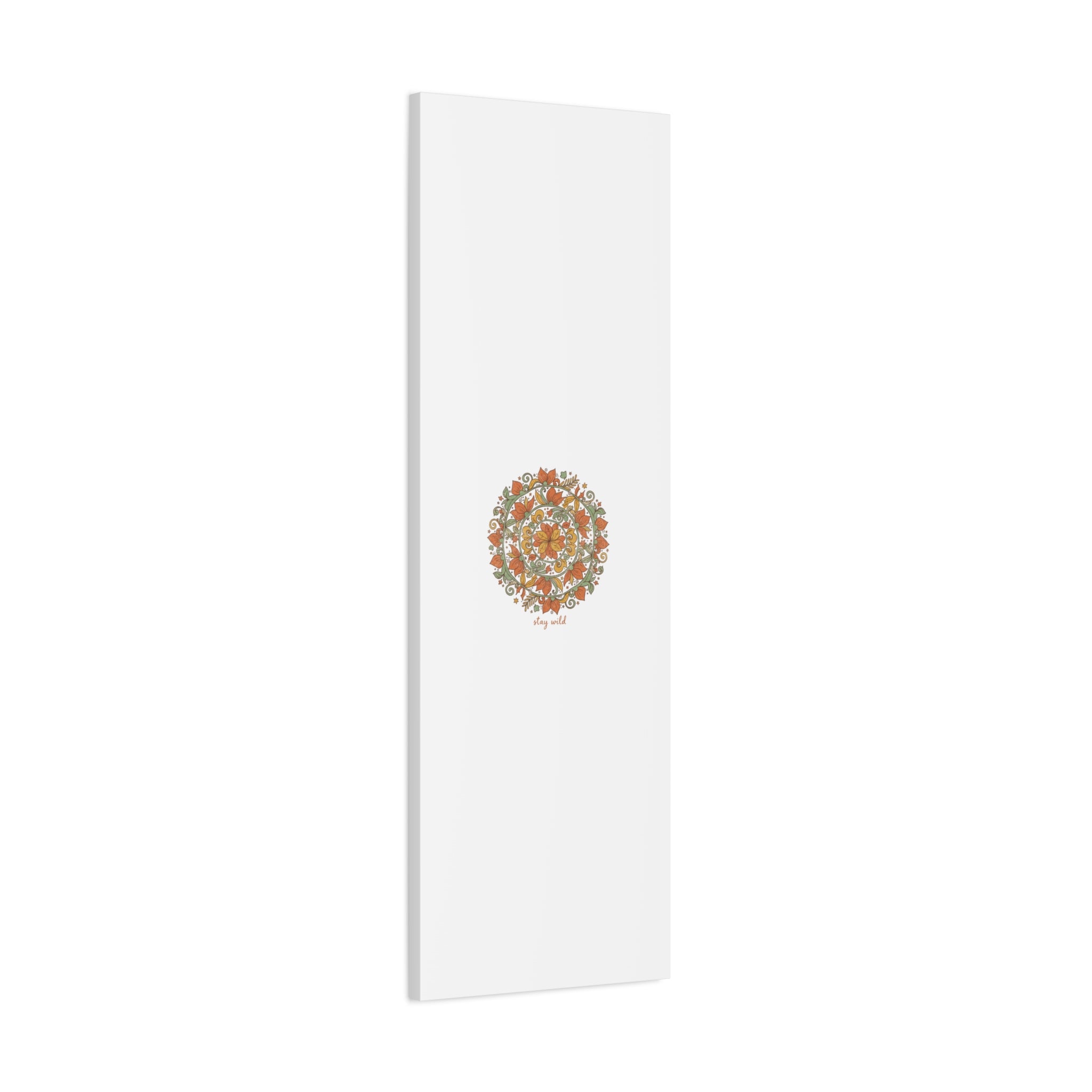 Stay Wild Mandala Canvas, Boho Paisley Wall Art | Artisanal Boho Print