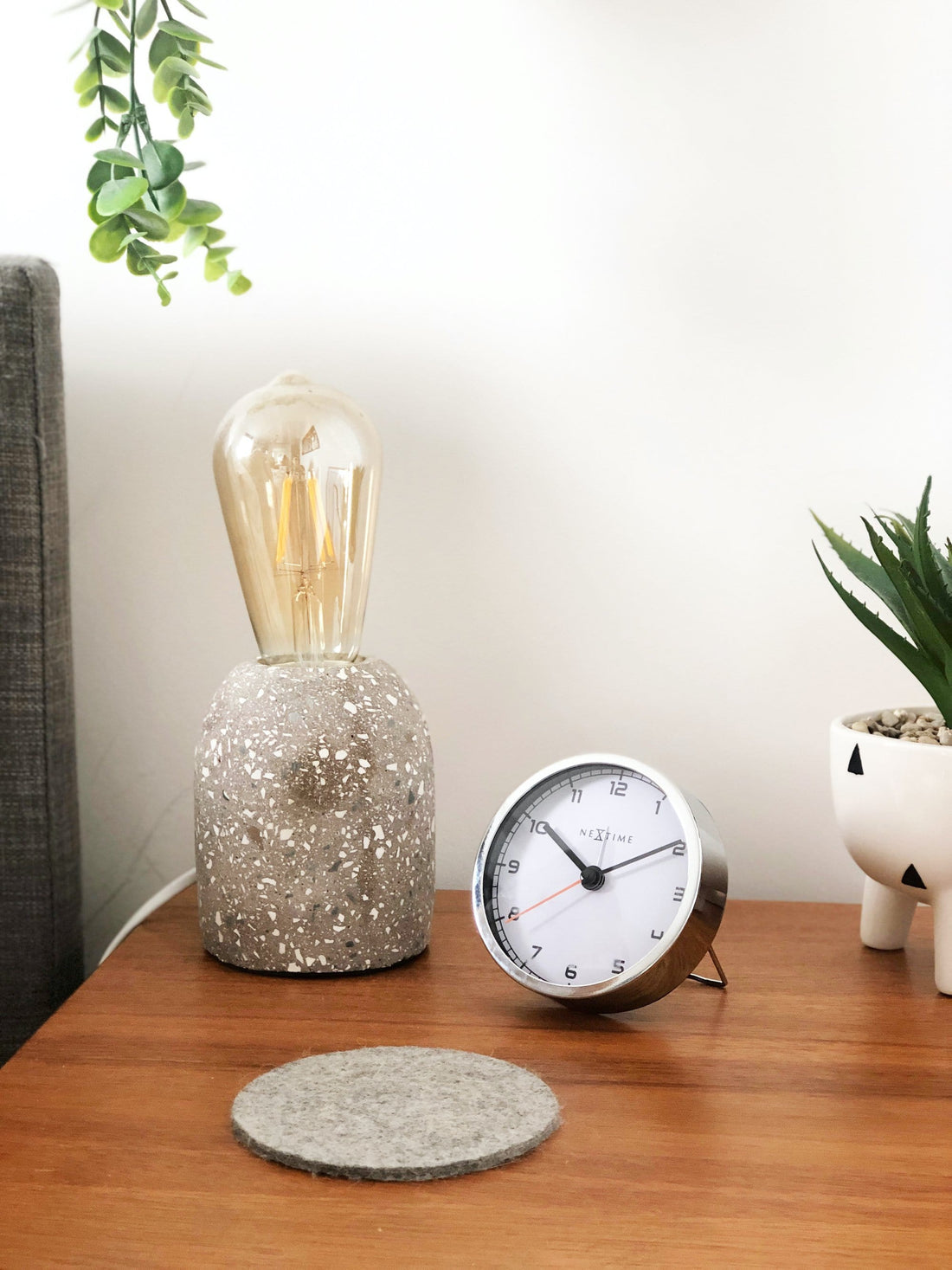 Alarm clock - 9 x 9 x 7.5 cm - Metal - 'Company Alarm' - Goat Corp