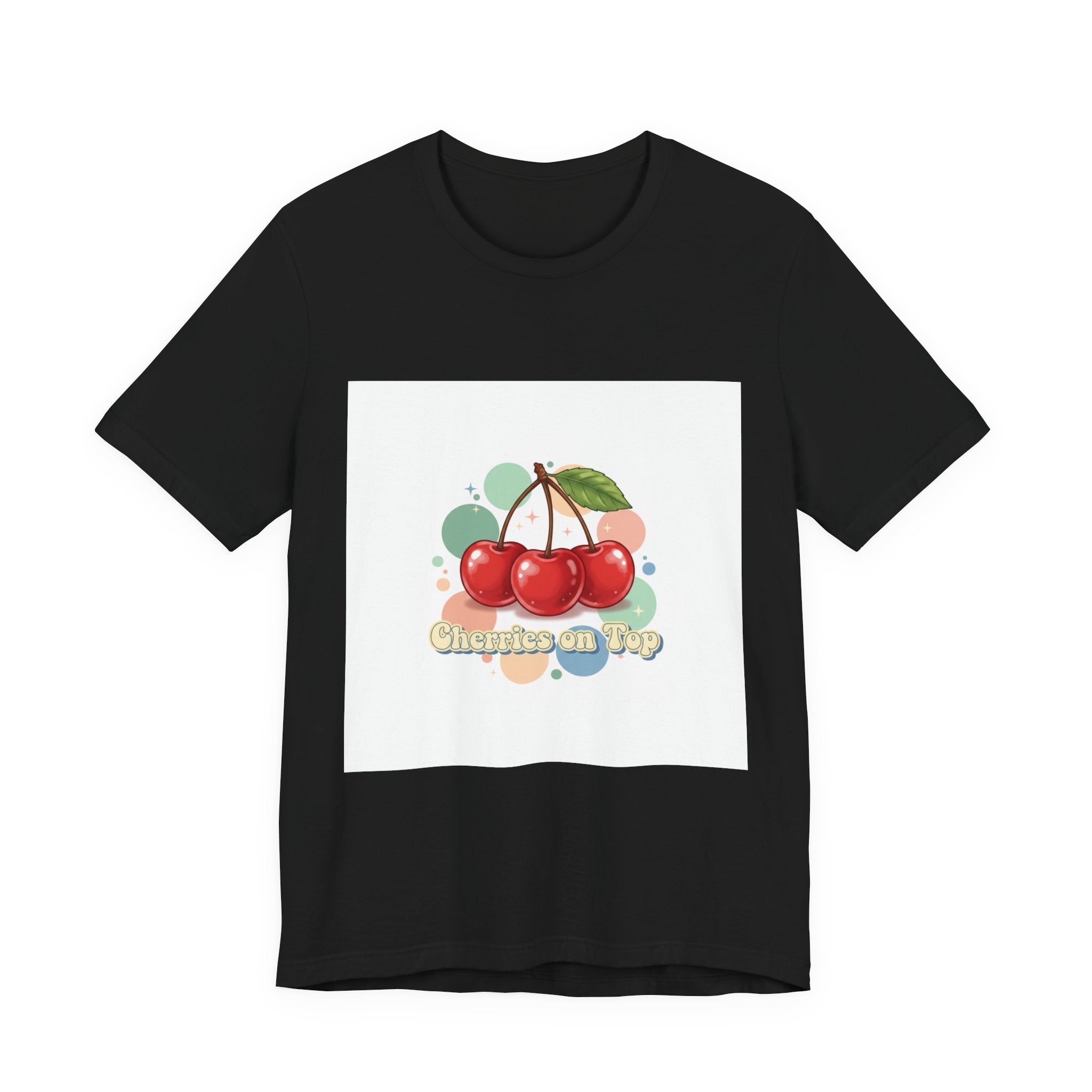Cherry Cluster Tee | vintage cherry design, kawaii fruit graphic