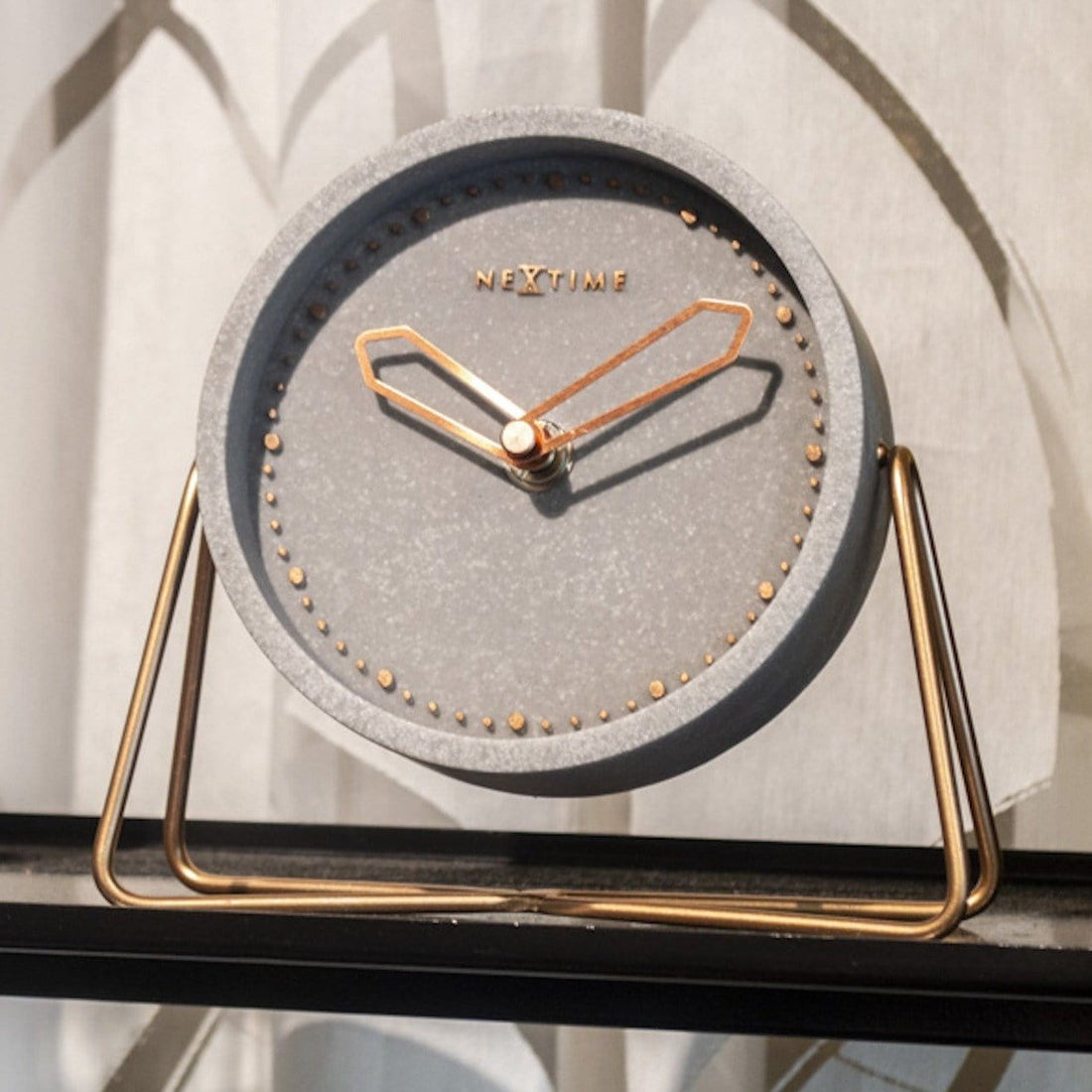 Table clock - 17.5 x 15.5 x 5 cm - Polyresin - Goat Corp