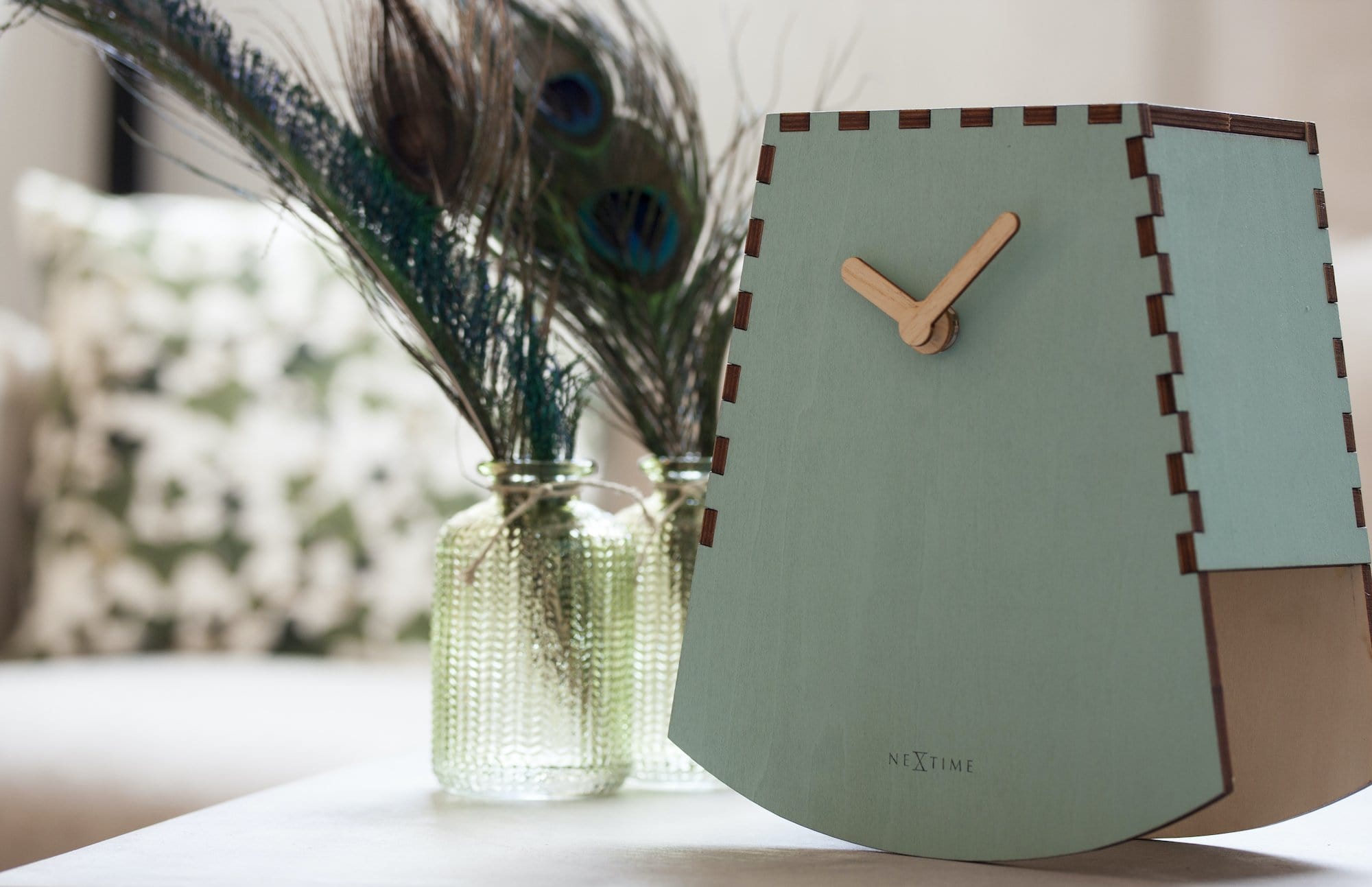 Table clock -  20 cm -Wood - Motion Clock-  'Rocky' - Goat Corp