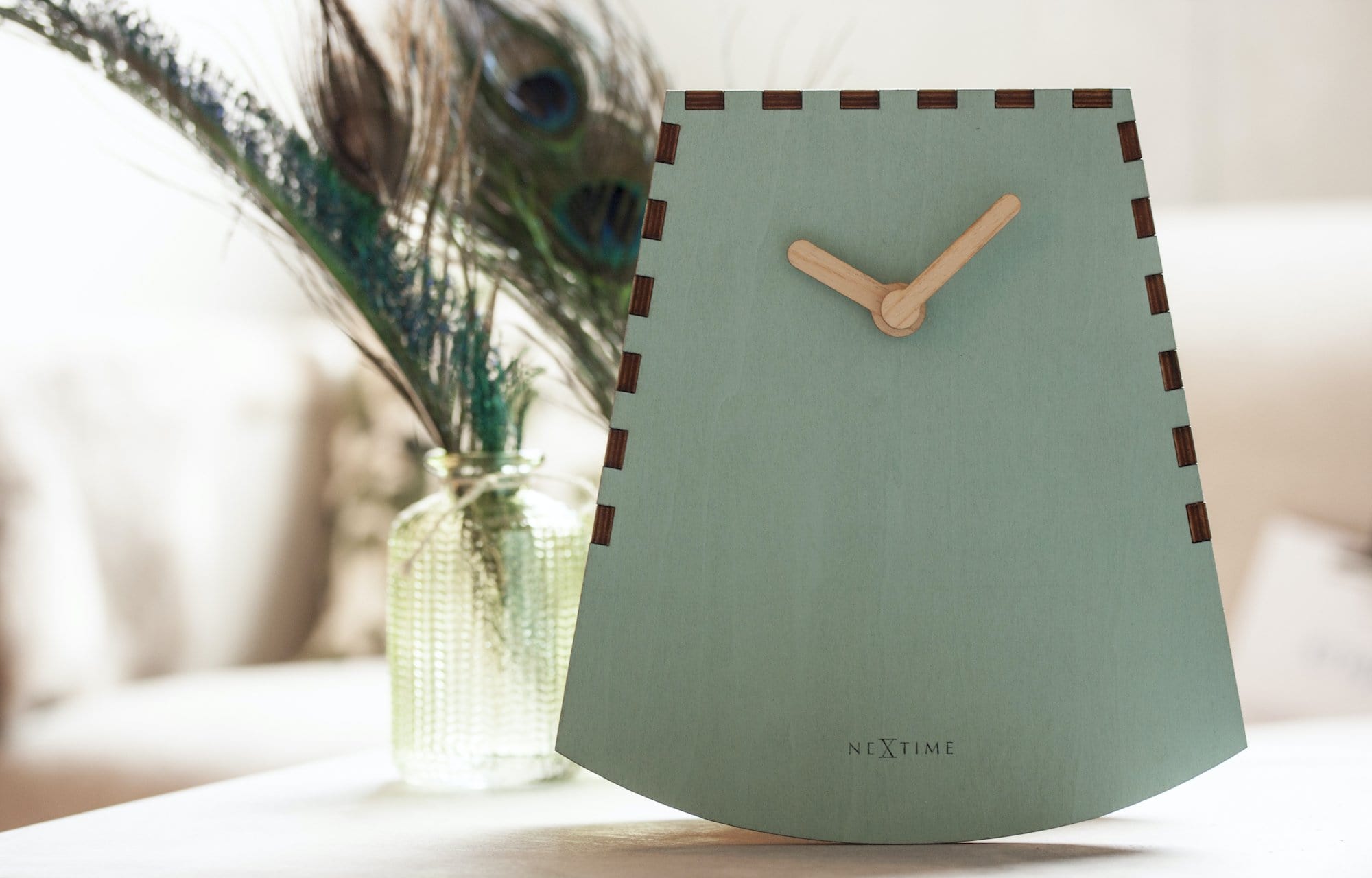 Table clock -  20 cm -Wood - Motion Clock-  'Rocky' - Goat Corp