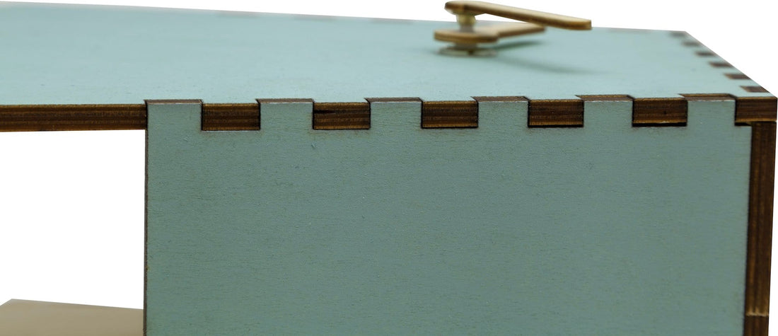 Table clock -  20 cm -Wood - Motion Clock-  'Rocky' - Goat Corp