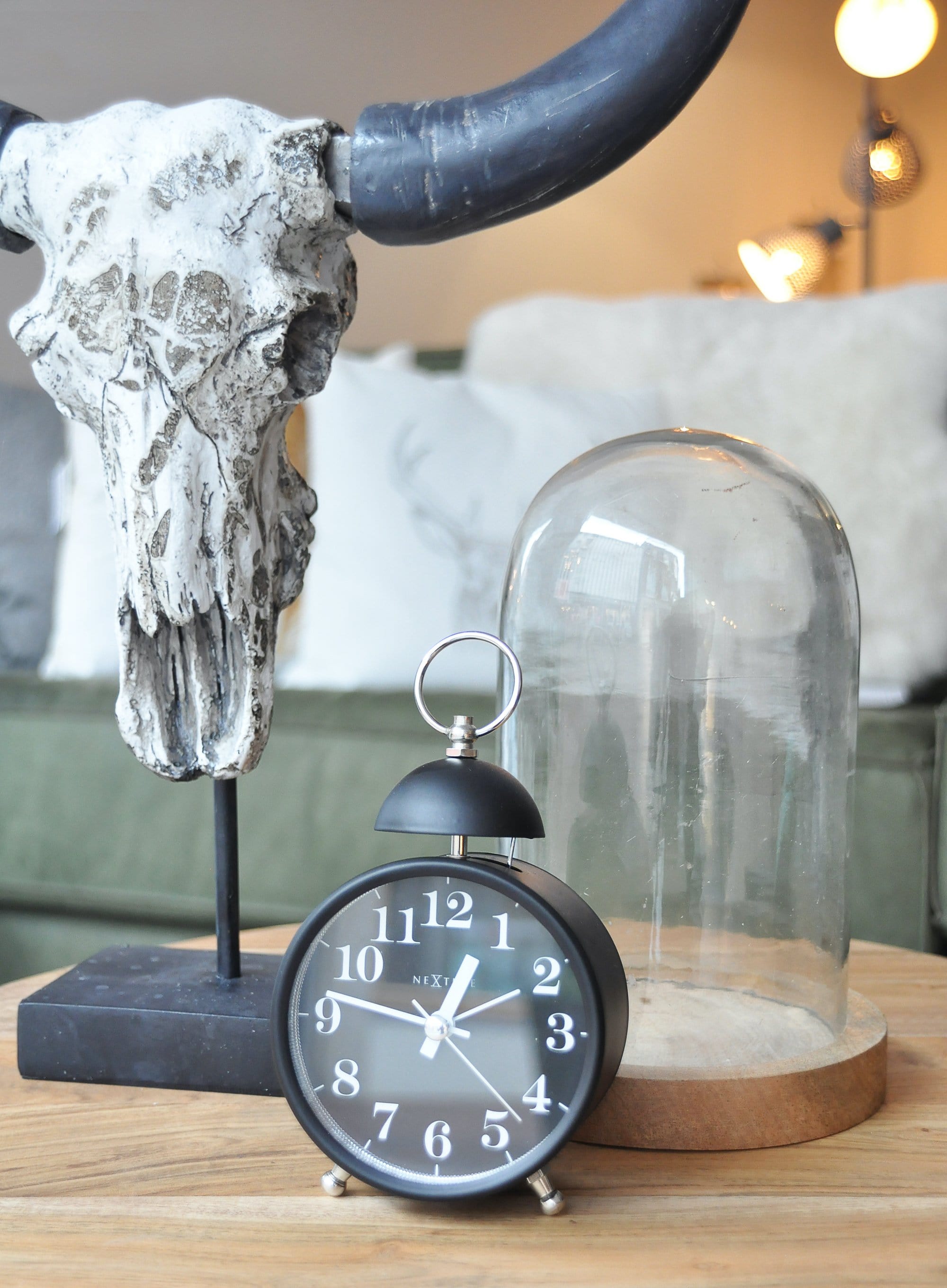 Alarm clock -  16 cm - Metal - Loud Alarm- 'Single Bell' - Goat Corp