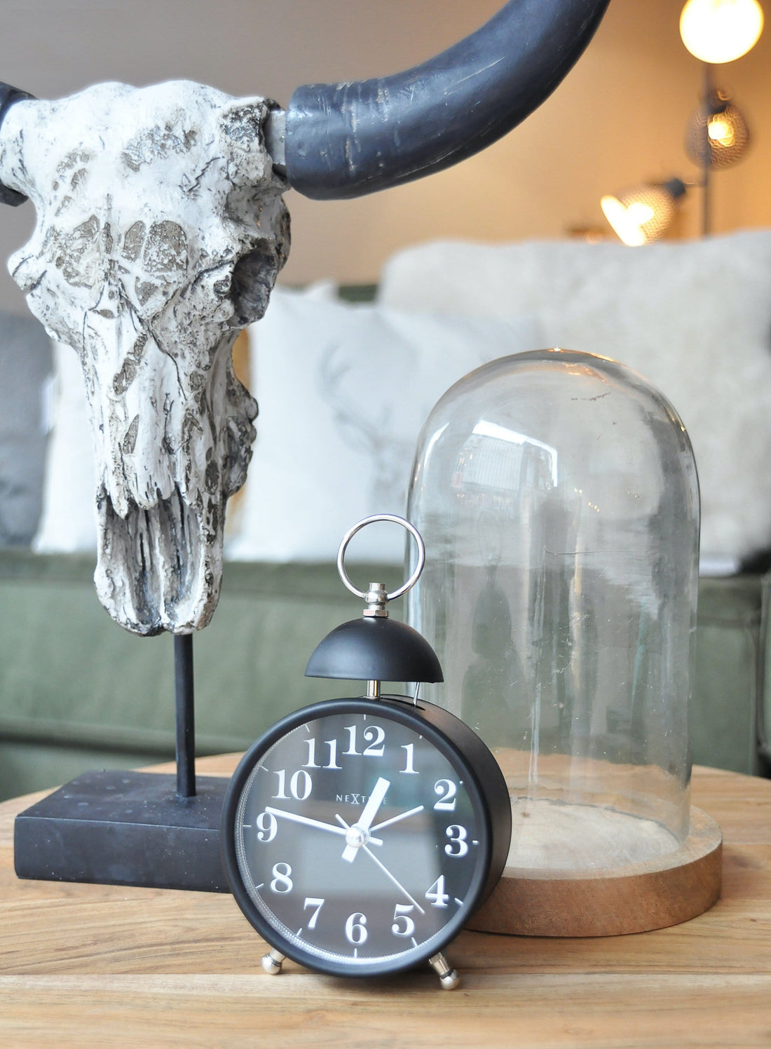 Alarm clock -  16 cm - Metal - Loud Alarm- 'Single Bell' - Goat Corp