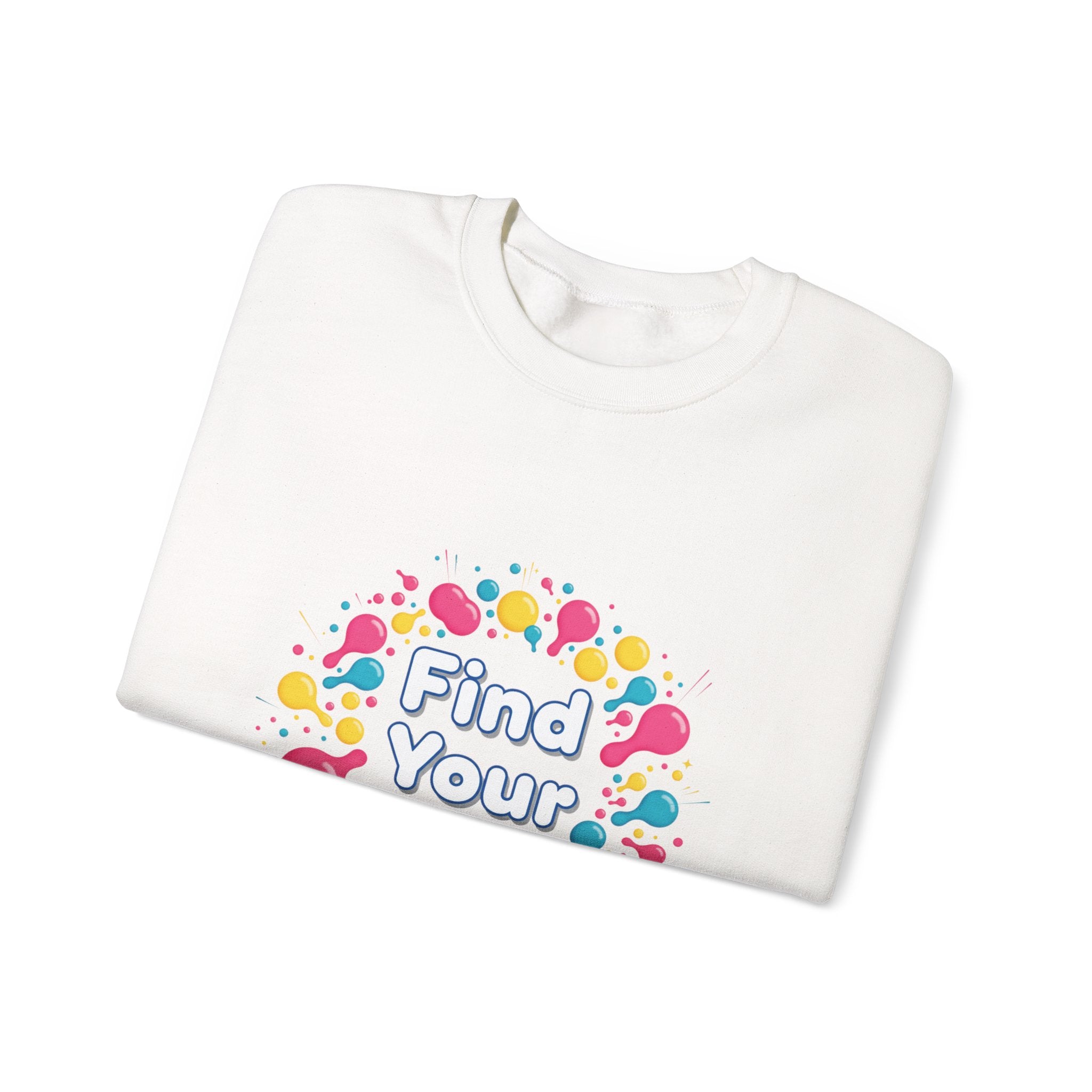 Find Your Joy Sweatshirt | dopamine decor, neon squiggle art