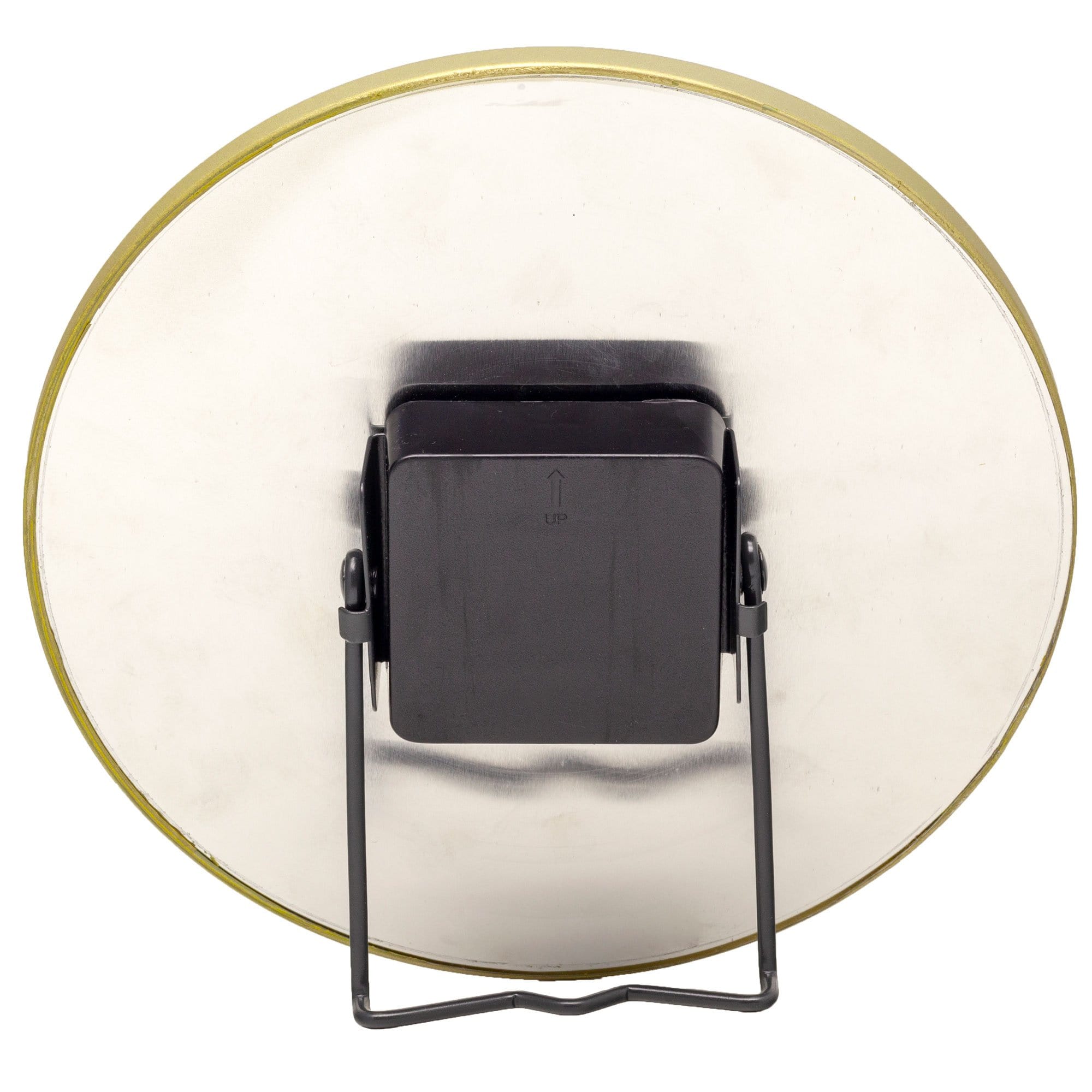 Table / Wall clock -  20 cm - Glass / Metal - 'Marble' - Goat Corp