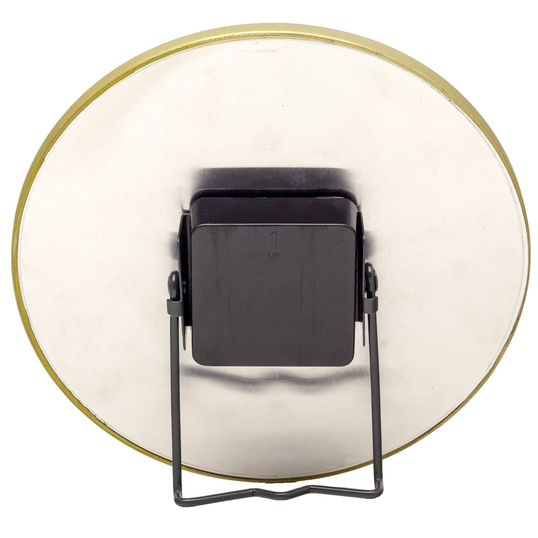 Table / Wall clock -  20 cm - Glass / Metal - 'Marble' - Goat Corp