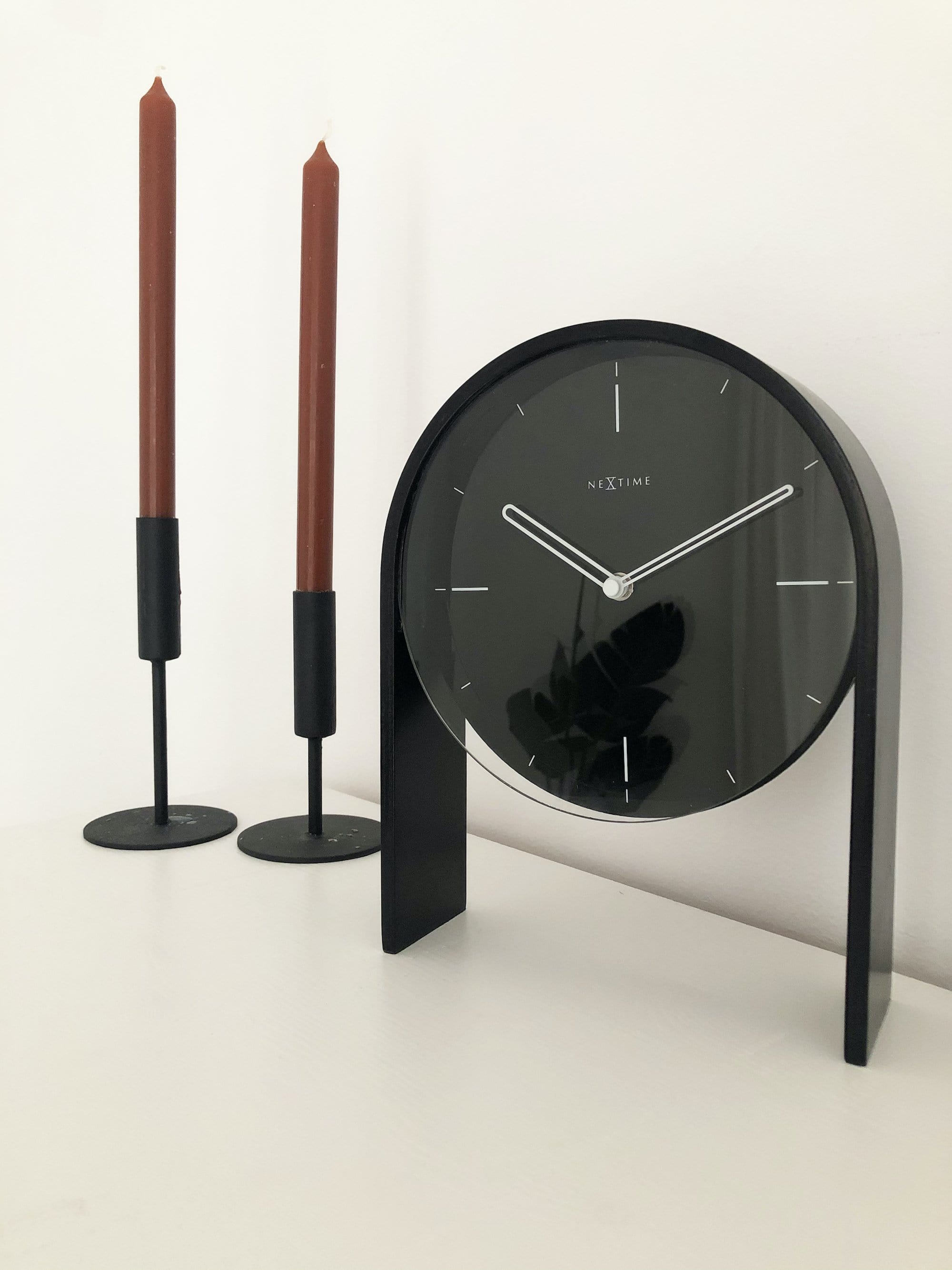 Table clock - 27 x 21 x 6,5 cm - Wood - 'Noa Table' - Goat Corp