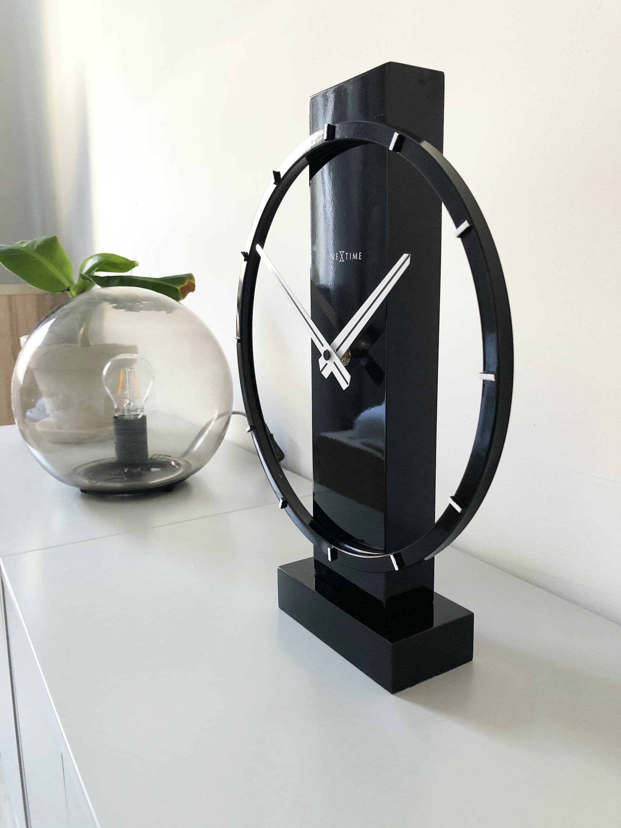 Table / Wall clock - 34 x 27 cm - Wood/Steel - 'Carl Small' - Goat Corp