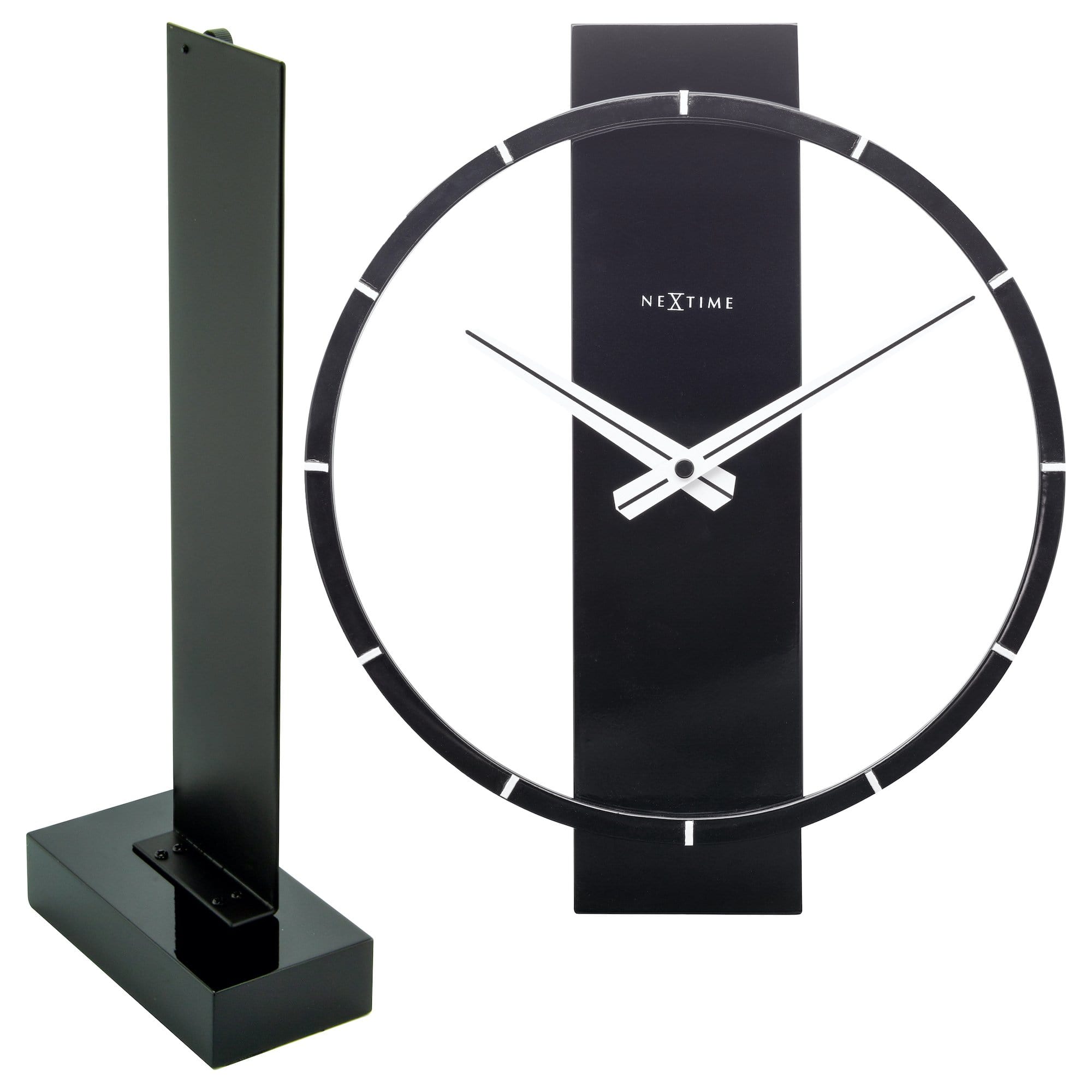 Table / Wall clock - 34 x 27 cm - Wood/Steel - 'Carl Small' - Goat Corp