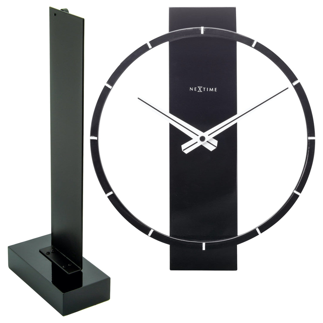Table / Wall clock - 34 x 27 cm - Wood/Steel - 'Carl Small' - Goat Corp