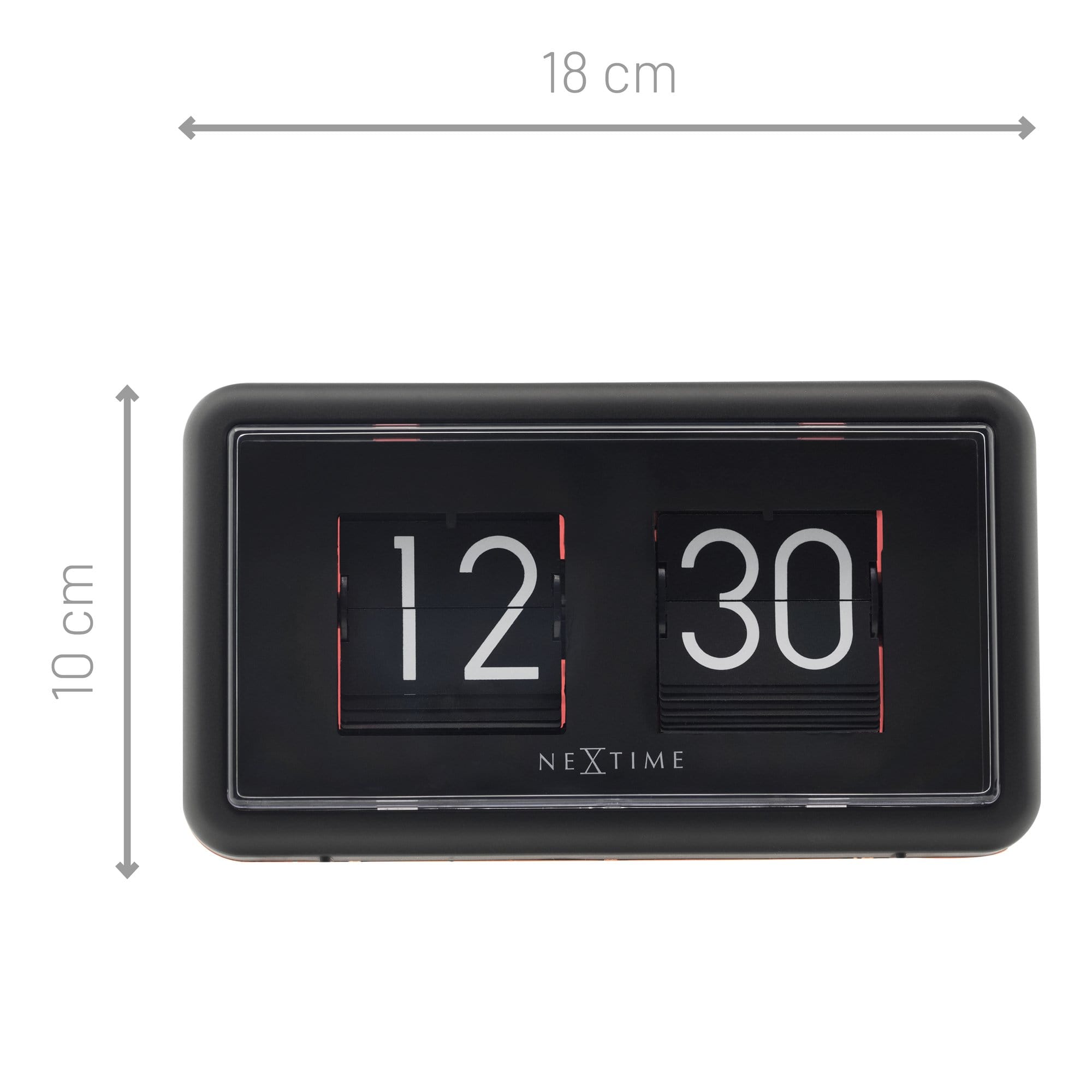 Flip Clock - Table or Wall Clock - 18x10x7cm - Goat Corp