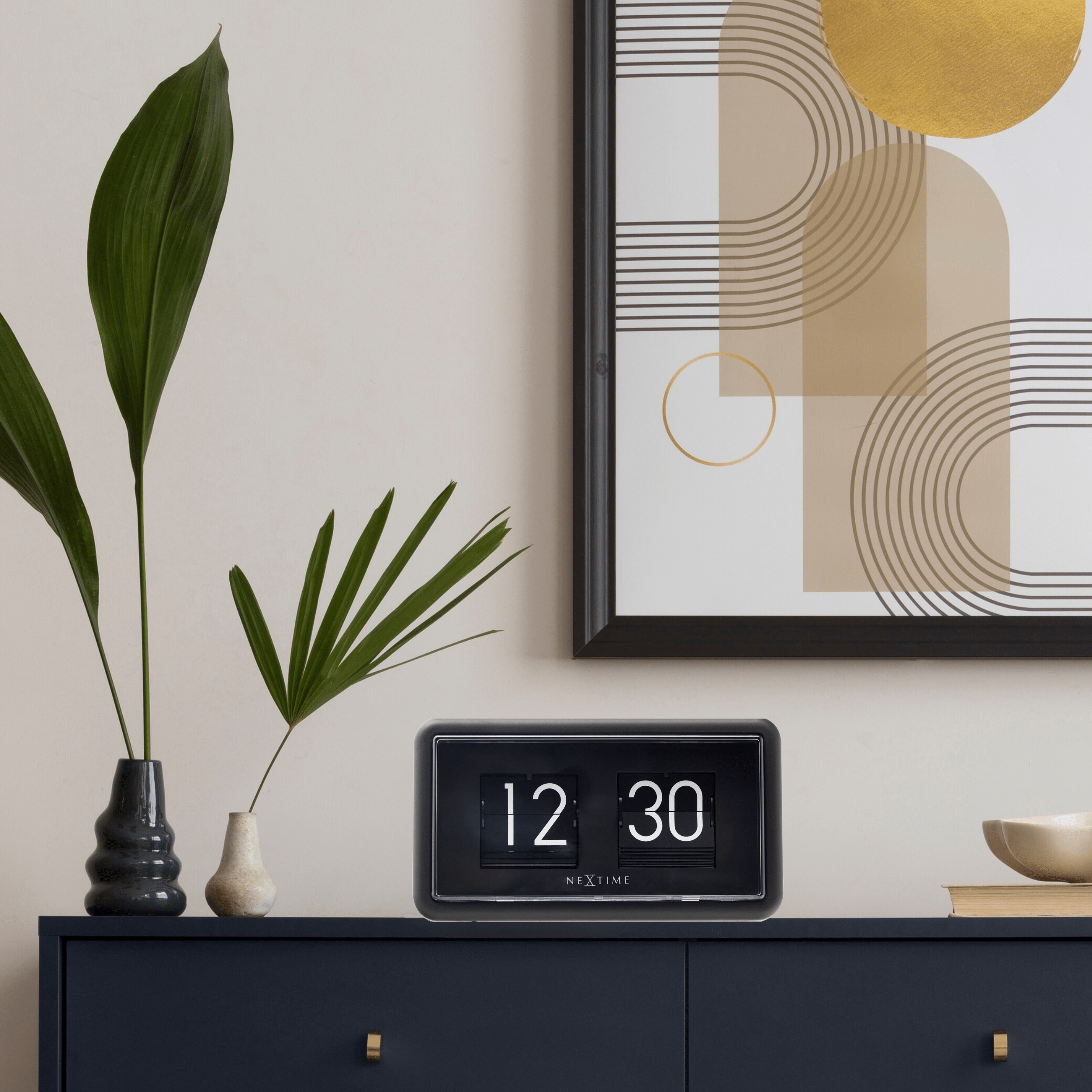 Flip Clock - Table or Wall Clock - 18x10x7cm - Goat Corp