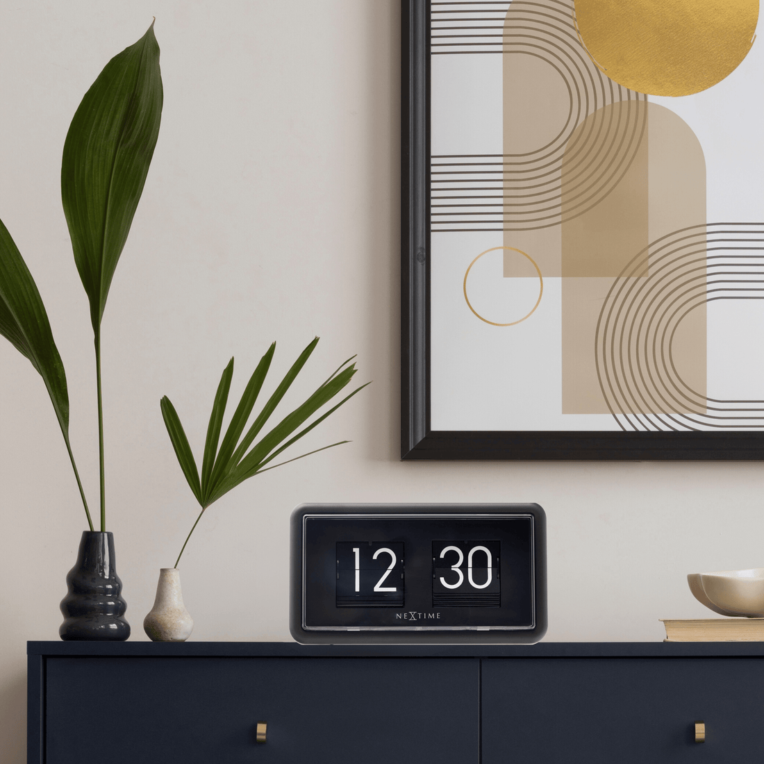 Flip Clock - Table or Wall Clock - 18x10x7cm - Goat Corp