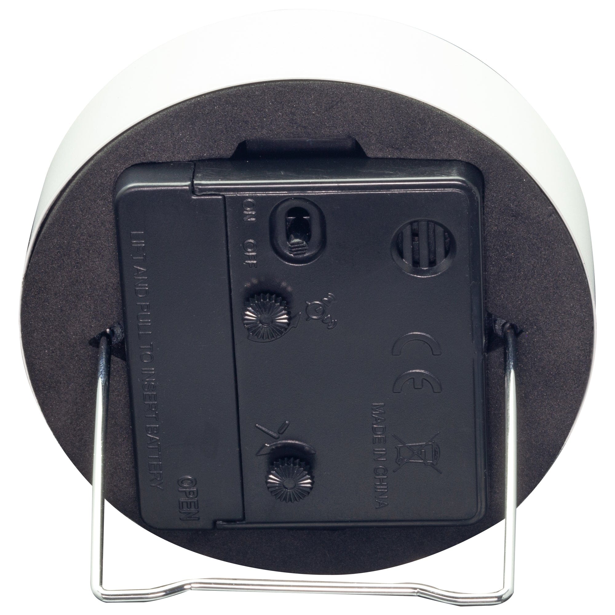 Table Alarm Clock 9x9x7.5cm - Silent - Light function /Metal "Small" - Goat Corp