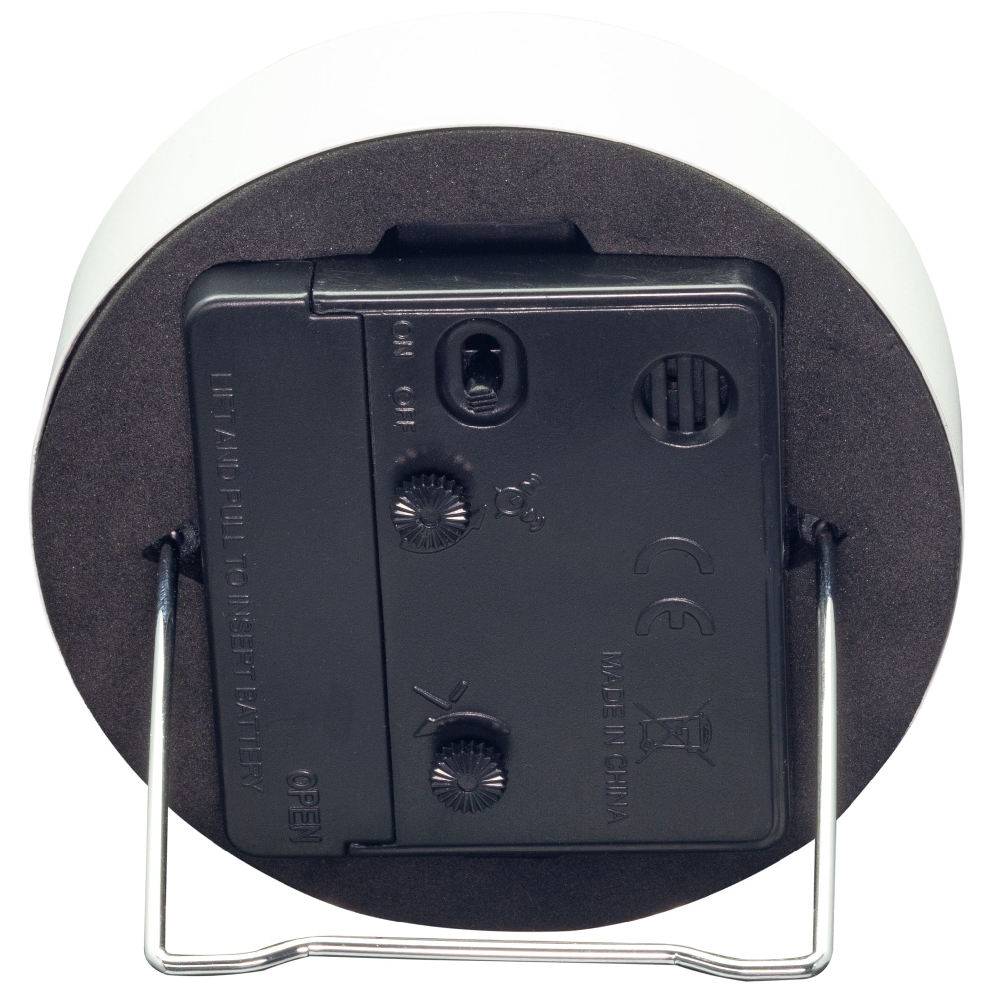 Table Alarm Clock 9x9x7.5cm - Silent - Light function /Metal "Small" - Goat Corp