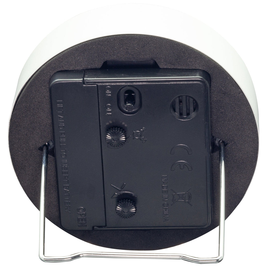 Table Alarm Clock 9x9x7.5cm - Silent - Light function /Metal "Small" - Goat Corp