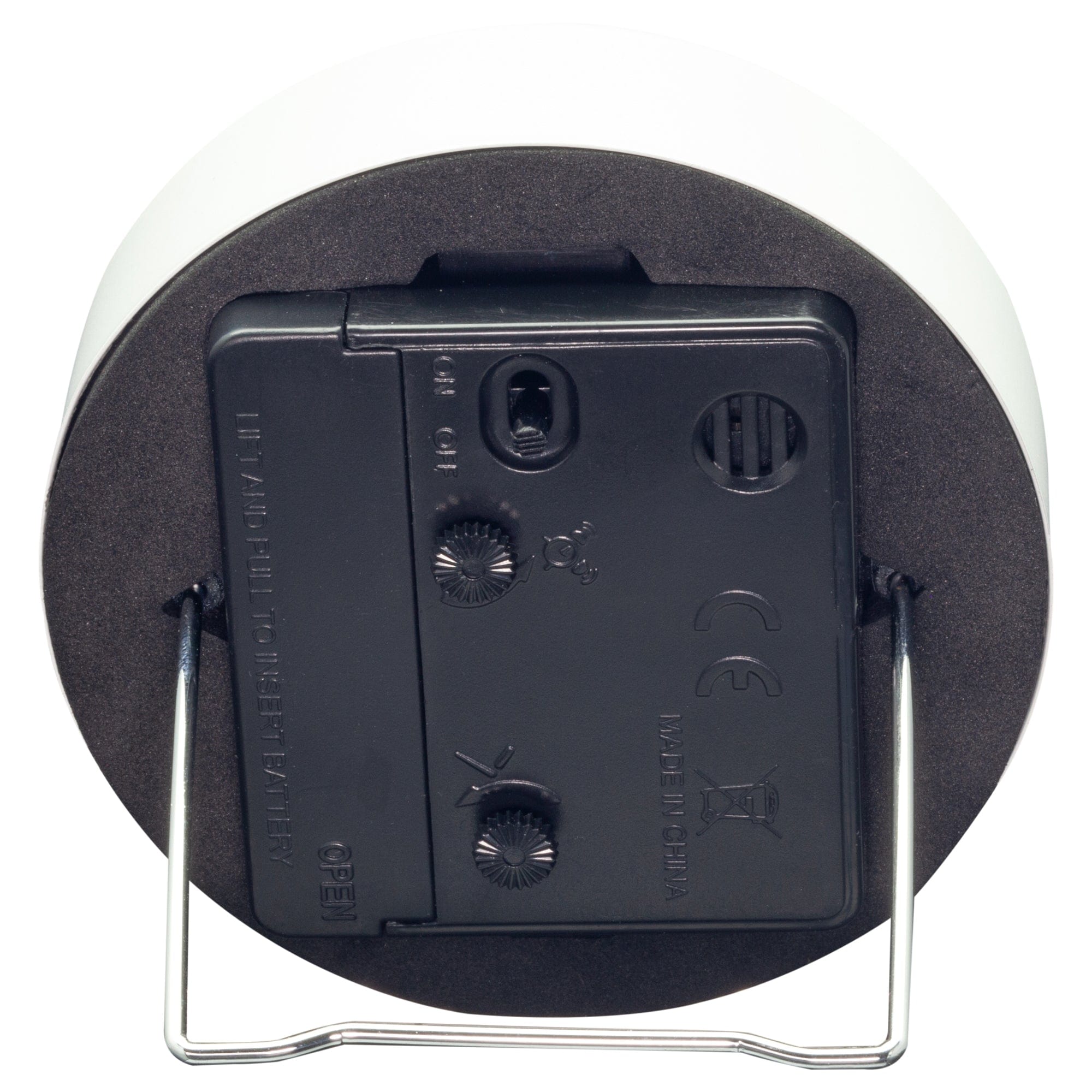 Table Alarm Clock 9x9x7.5cm - Silent - Light function /Metal "Small" - Goat Corp