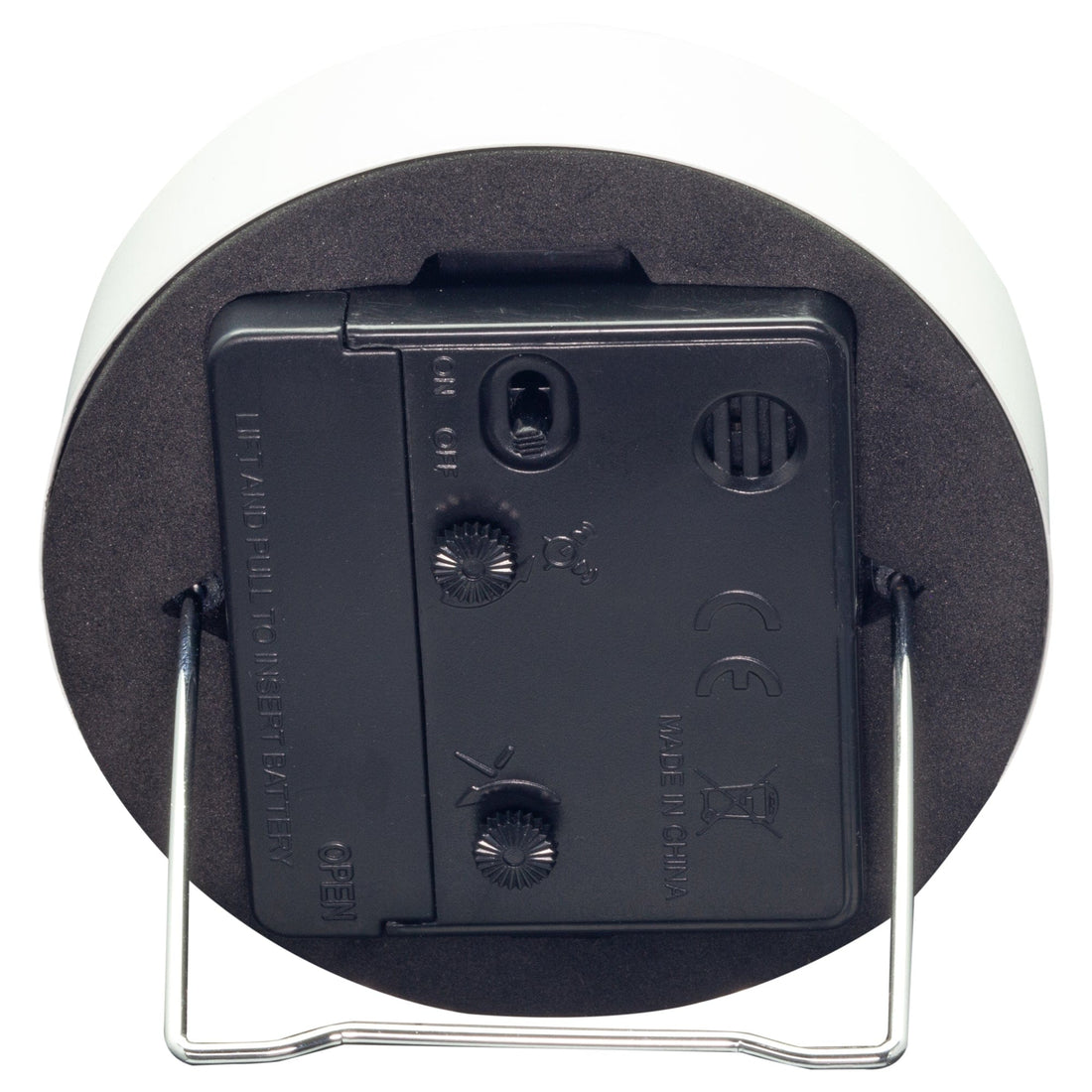 Table Alarm Clock 9x9x7.5cm - Silent - Light function /Metal "Small" - Goat Corp