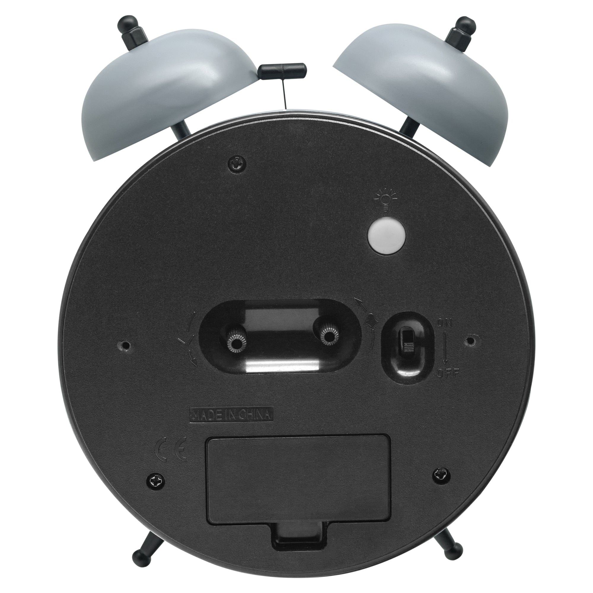 Table Alarm Clock 15x18x7cm - Silent -   Light function -  Metal "Golden Hour" - Goat Corp