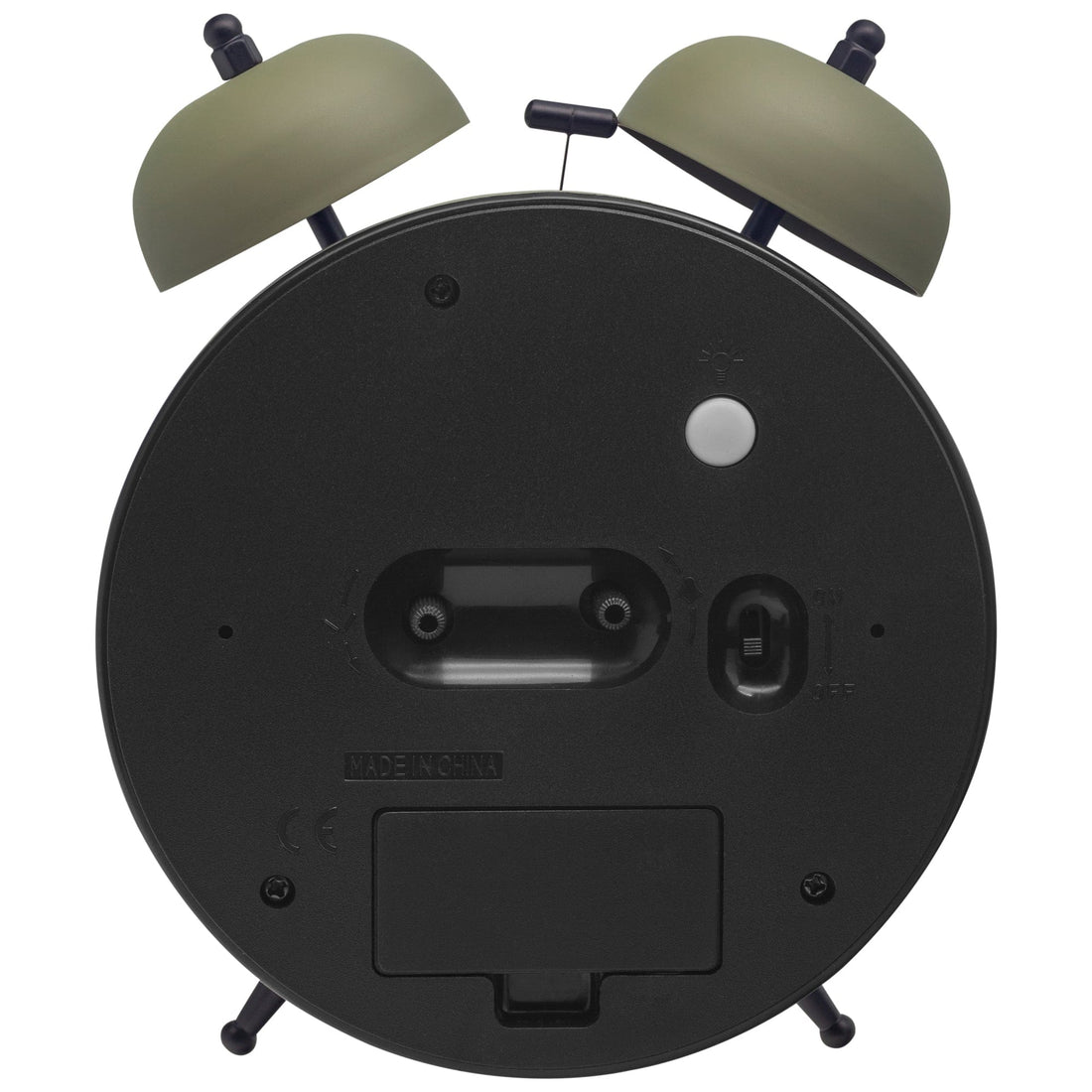 Table Alarm Clock 15x18x7cm - Silent -   Light function -  Metal "Golden Hour" - Goat Corp