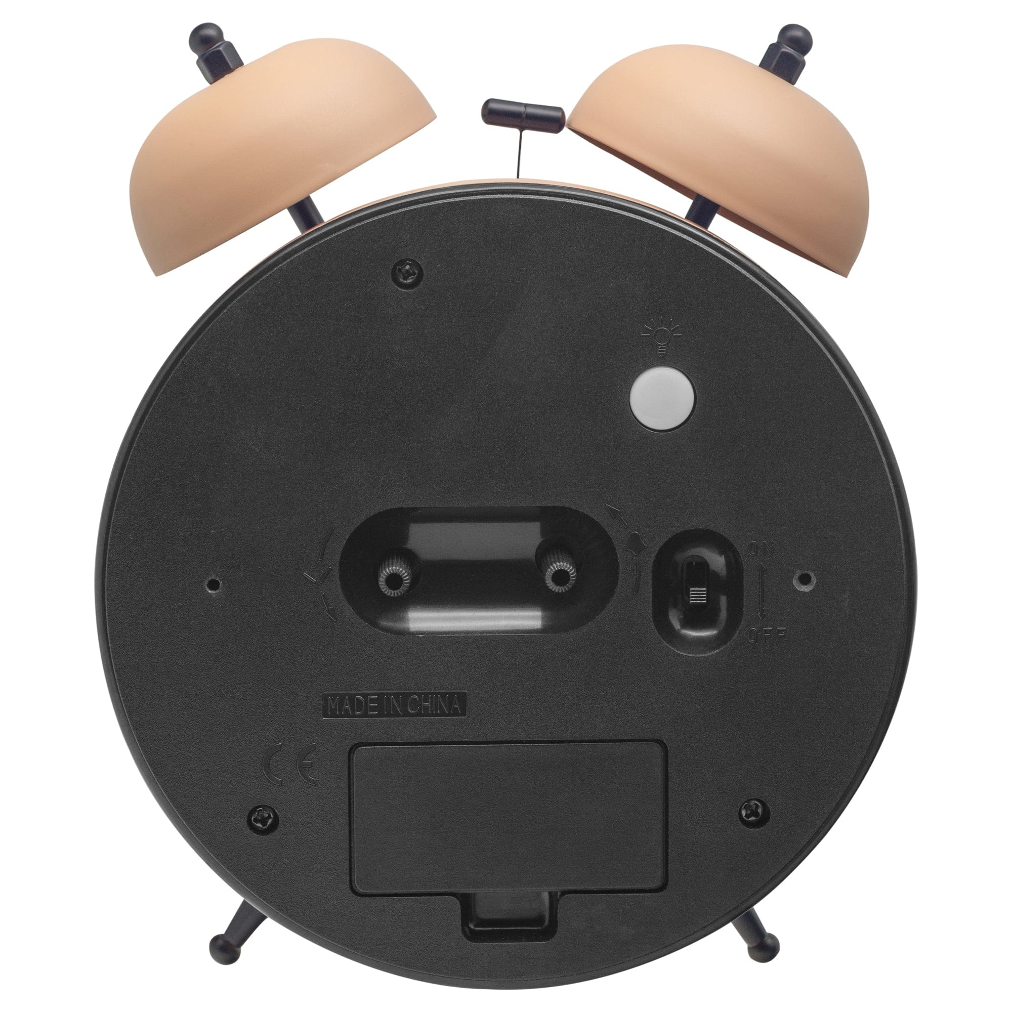 Table Alarm Clock 15x18x7cm - Silent -   Light function -  Metal "Golden Hour" - Goat Corp