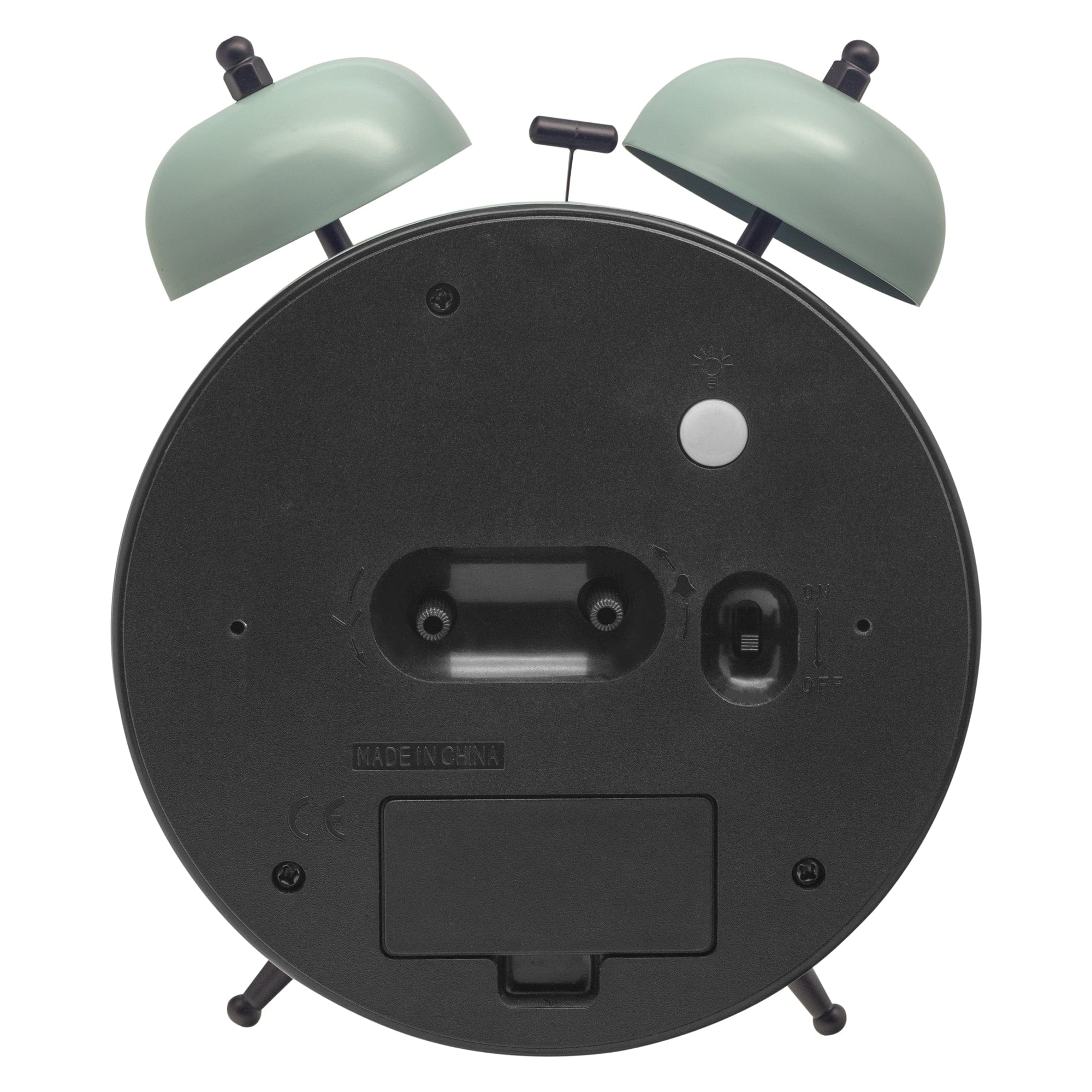 Table Alarm Clock 15x18x7cm - Silent -   Light function -  Metal "Golden Hour" - Goat Corp