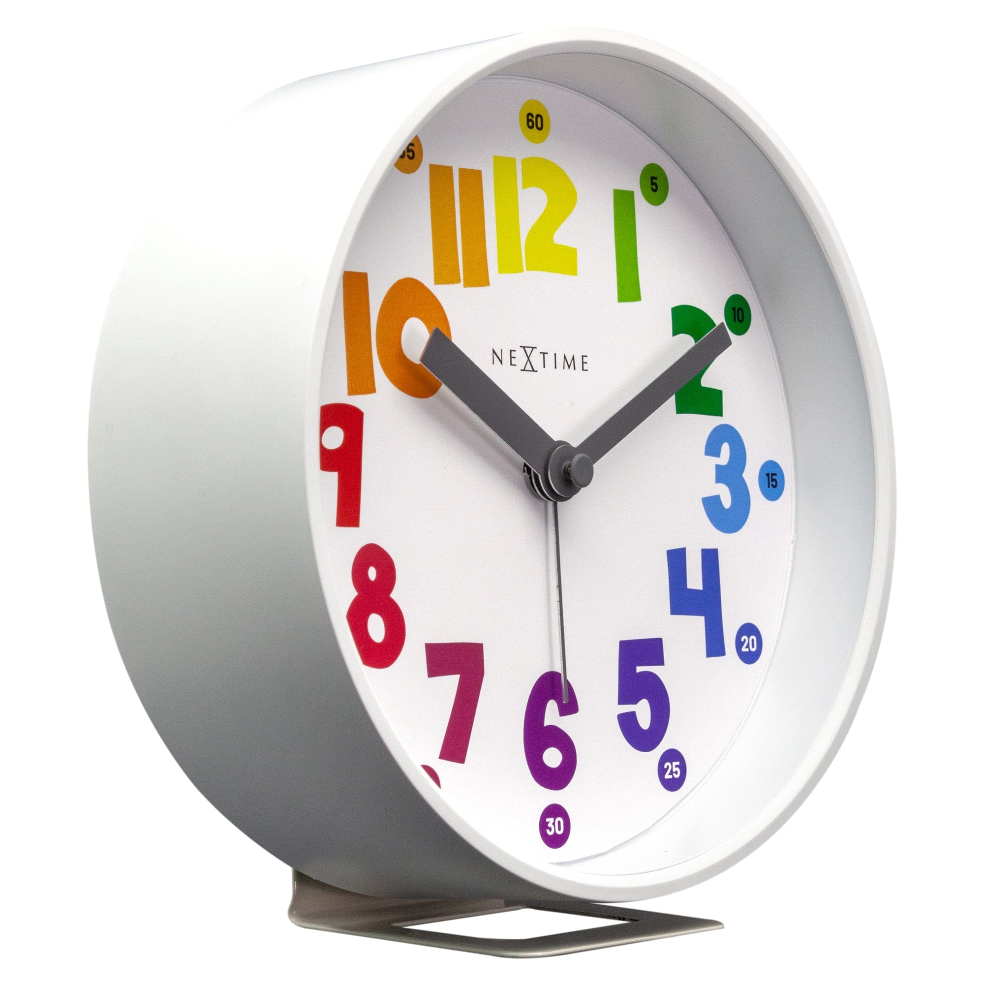Table Alarm Clock 12.5x13x5.5cm - Silent - Light function / colour - Plastic "Sophia Small" - Goat Corp