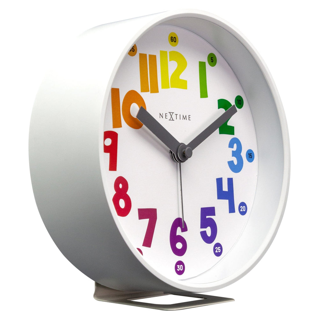 Table Alarm Clock 12.5x13x5.5cm - Silent - Light function / colour - Plastic "Sophia Small" - Goat Corp