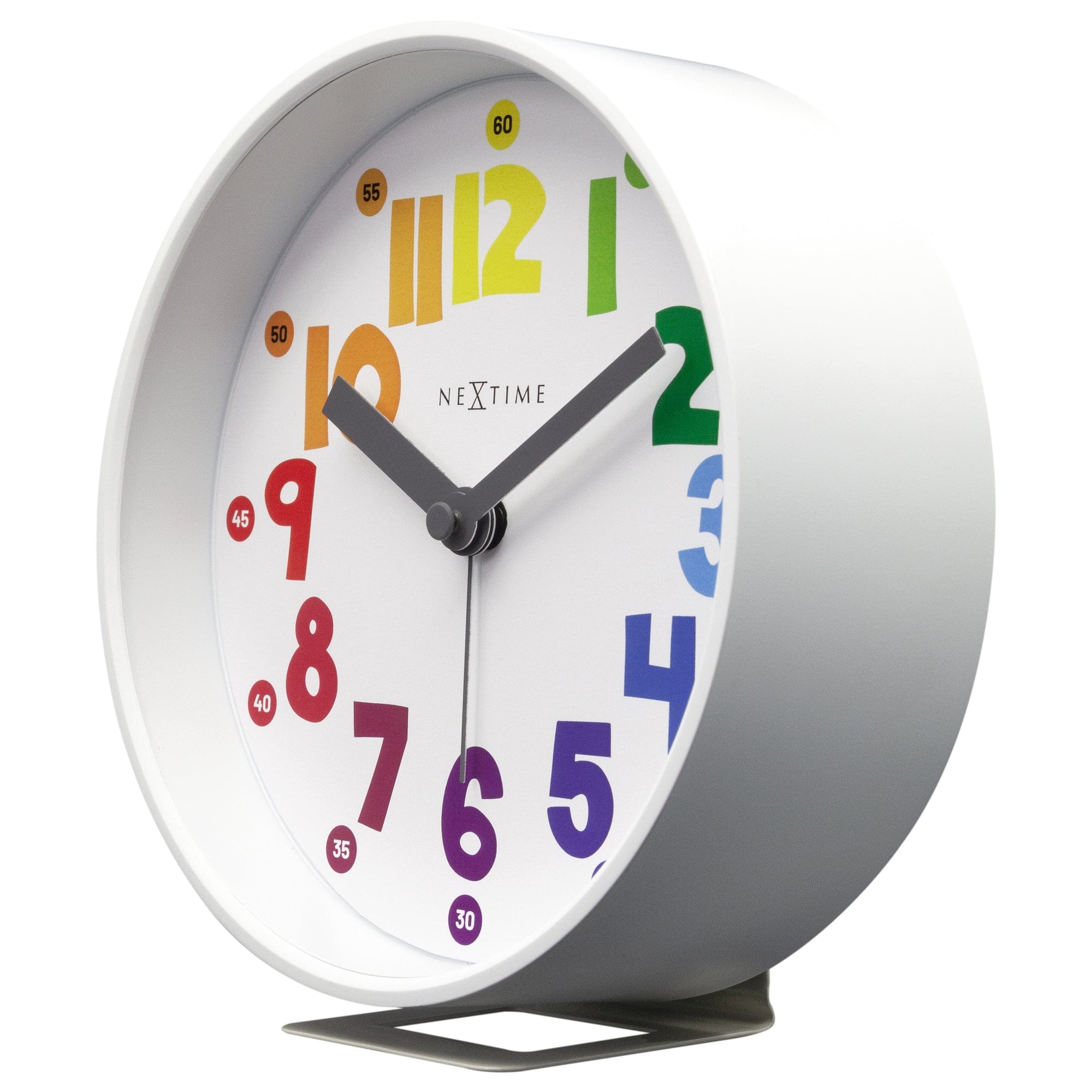 Table Alarm Clock 12.5x13x5.5cm - Silent - Light function / colour - Plastic "Sophia Small" - Goat Corp